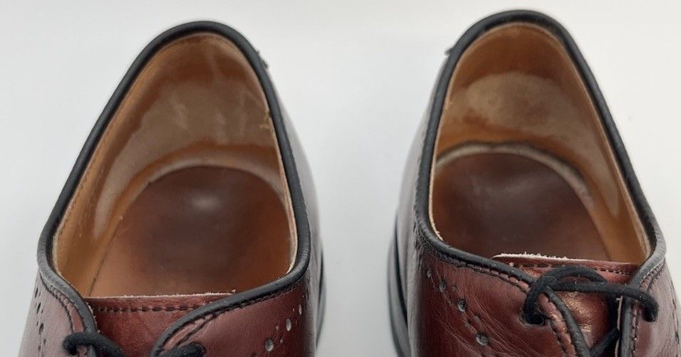 Allen Edmonds Allen Edmonds HALE Size 9C Burgundy Oxfords Leather Cap Toe Size US 9 / EU 42 - 9 Thumbnail