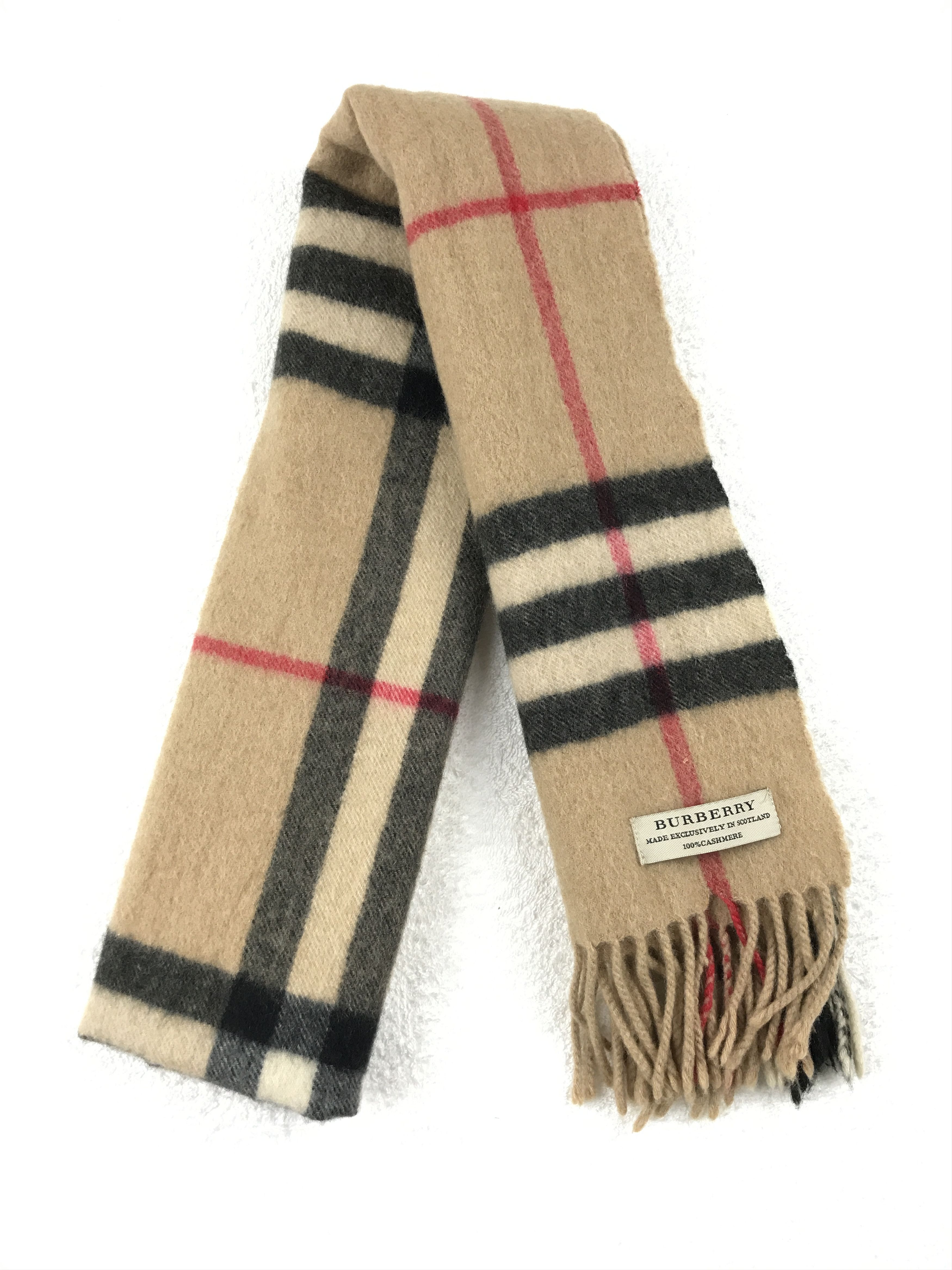 Burberry × Vintage Vintage Burberry Scarf Muffler Wool Cashmere Novacheck Size ONE SIZE - 4 Thumbnail