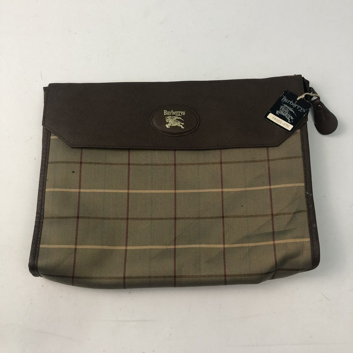 Burberry ‼️YES‼️ VINTAGE BURBERRYS POUCH CLUTH BAG Size ONE SIZE - 1 Thumbnail
