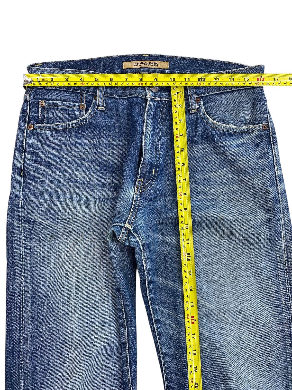Uniqlo Uniqlo Blue Wash Whiskers Style Baggy Jeans Size US 32 / EU 48 - 7 Thumbnail