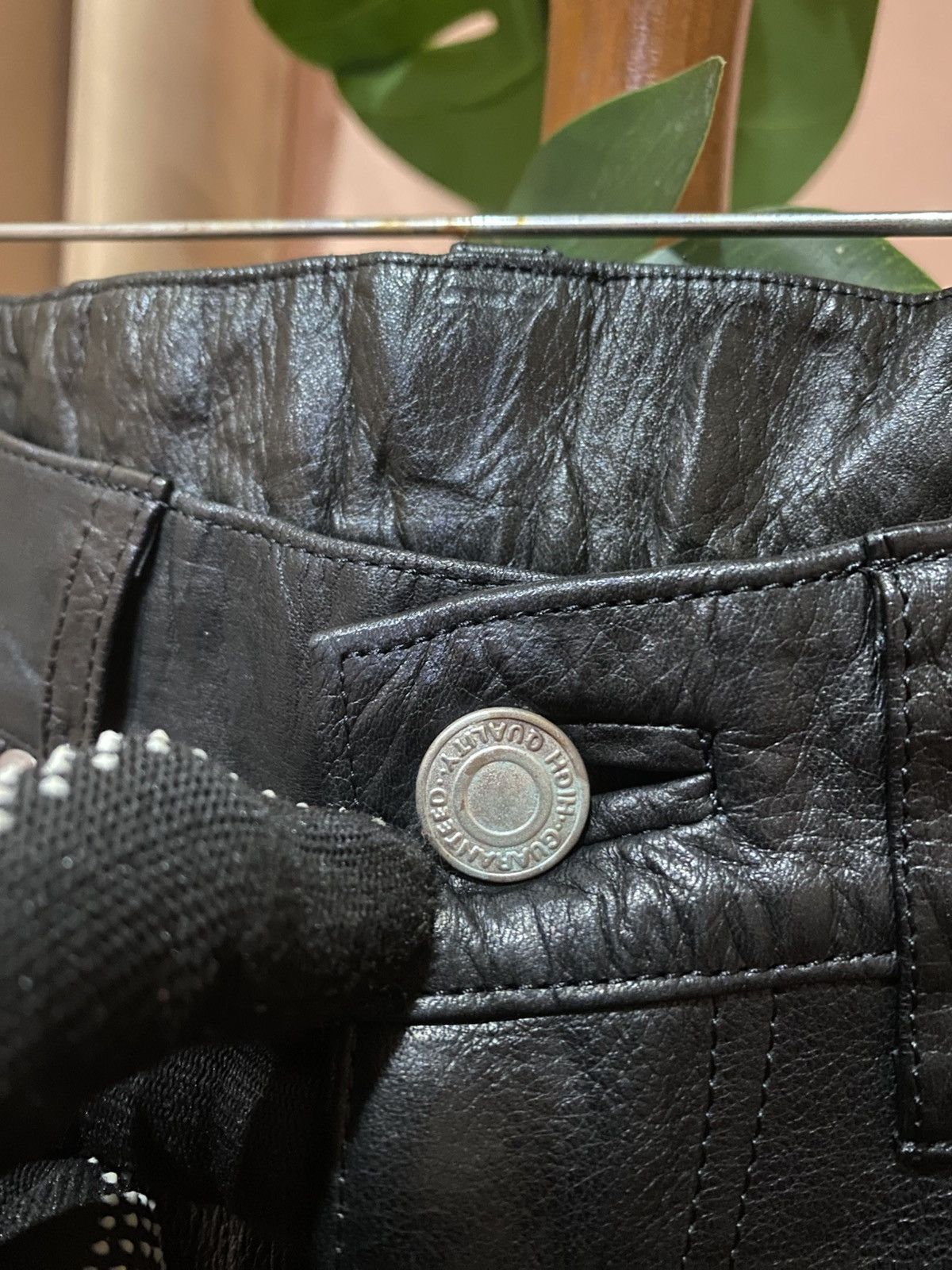 Genuine Leather Vintage WIND ARMOR Nichiwa Black Genuine American Leather Size US 27 - 9 Thumbnail