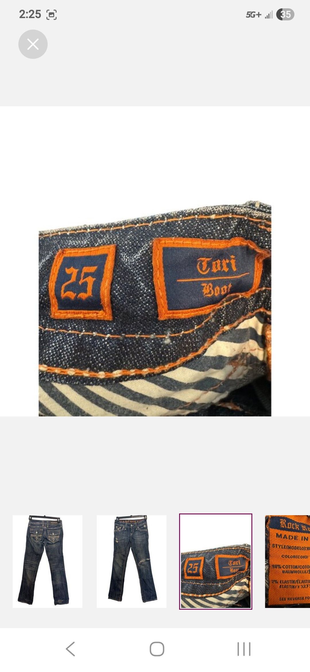 Rock Revival Tori Bootcut Size 25" / US 0 / IT 36 - 7 Thumbnail