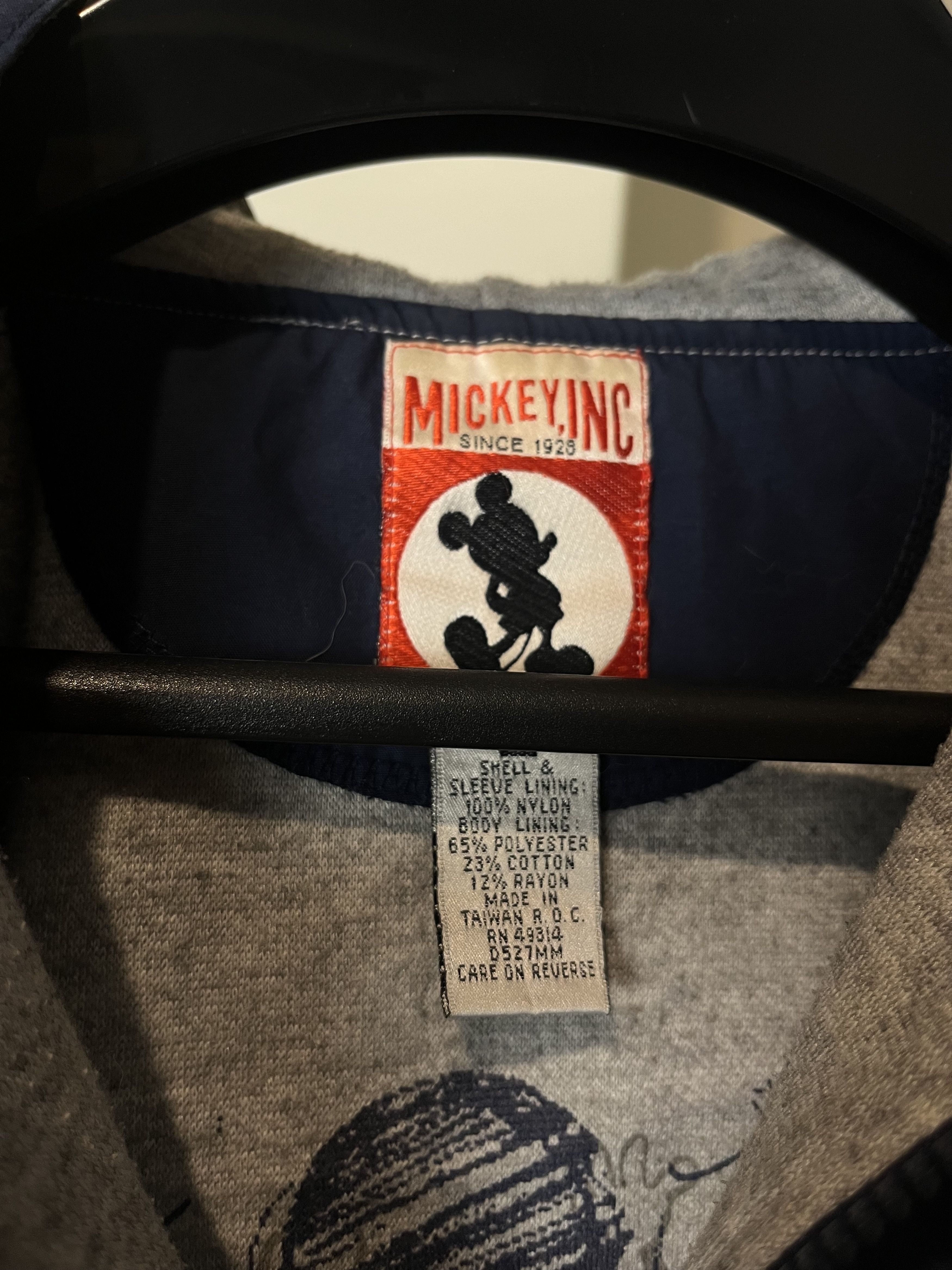 Disney × Vintage 90s Mickey Disney Active Boxy University Jacket Size US S / EU 44-46 / 1 - 7 Thumbnail