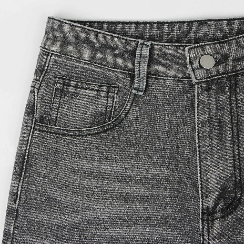 Japanese Brand × Jean Men's wide-leg gradient straight washed distressed jeans Size US 32 / EU 48 - 3 Thumbnail
