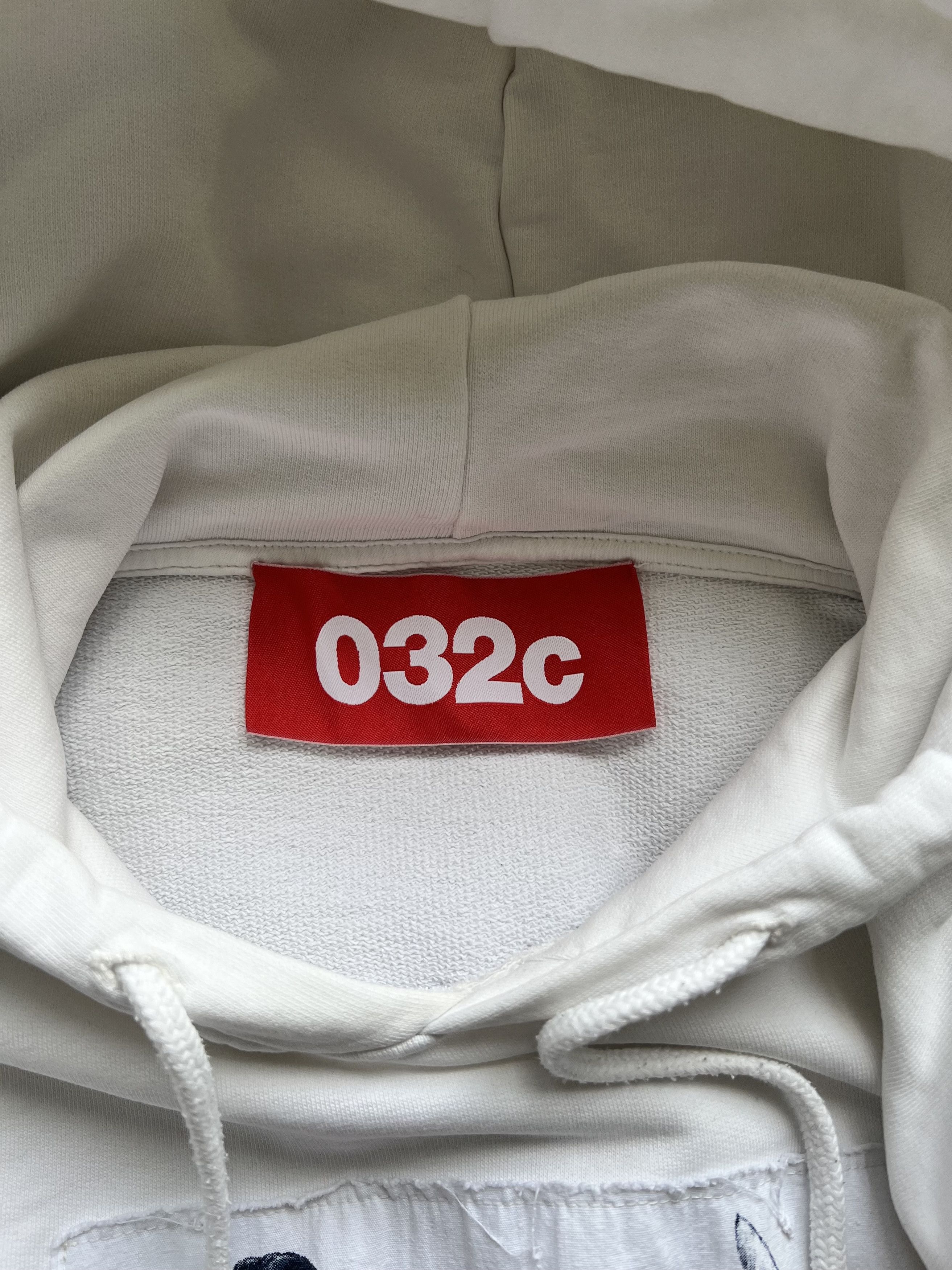 032c 032c White Embroided Hoodie Size US M / EU 48-50 / 2 - 7 Thumbnail