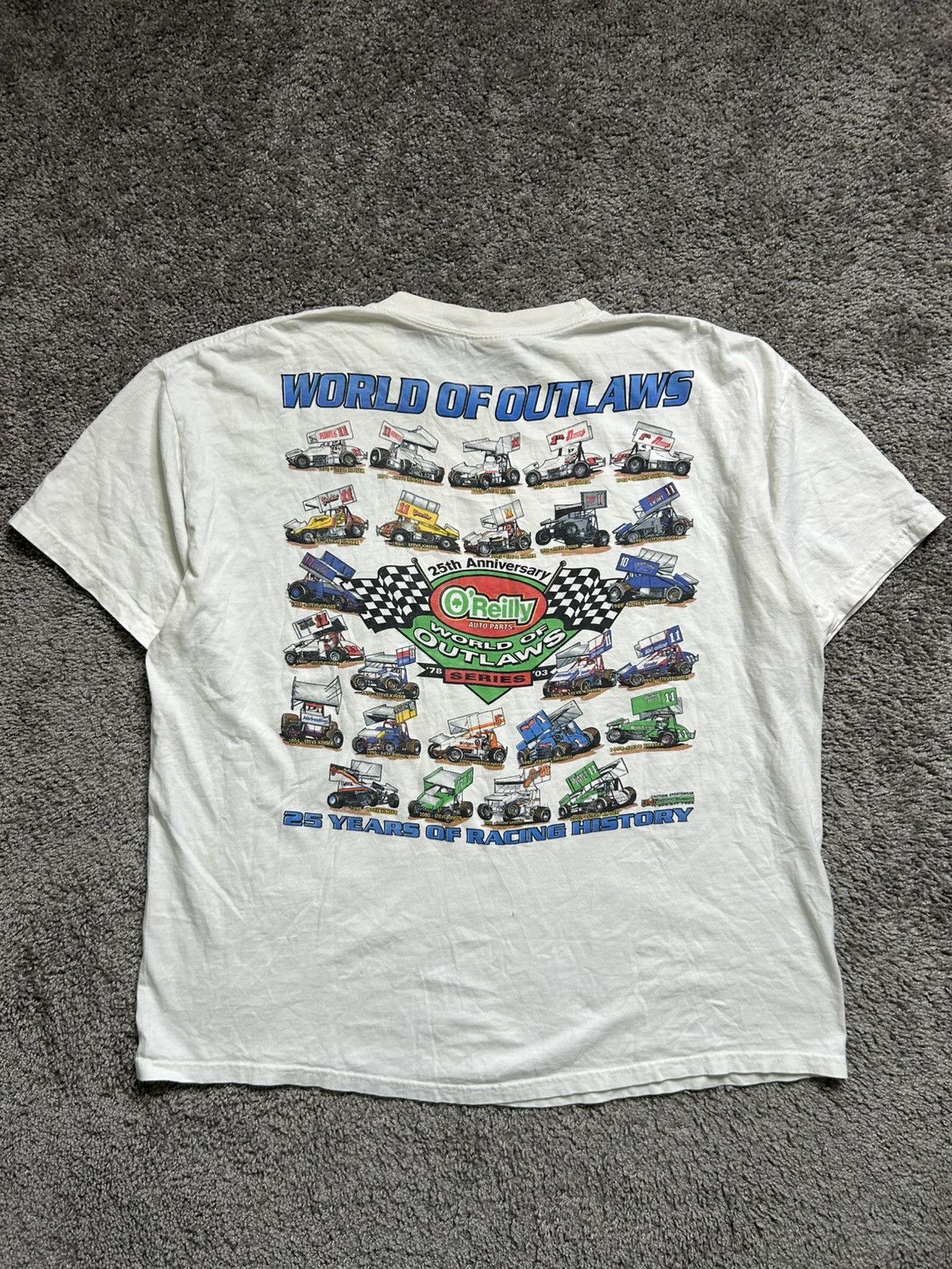 Vintage Vintage Y2K Racing World of Outlaws Tee O’Reilly Hanes Size US L / EU 52-54 / 3 - 8 Thumbnail