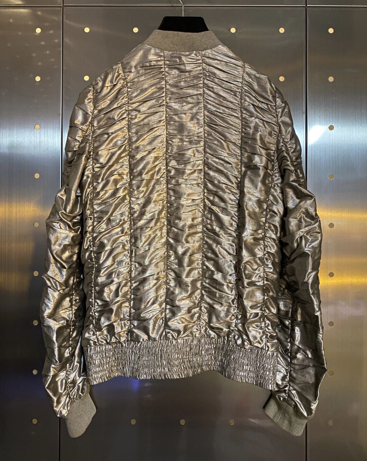 Dior Dior 07Ss Show Style Laser Silver Enamel Pleated Thin Jacket Size US S / EU 44-46 / 1 - 2 Thumbnail