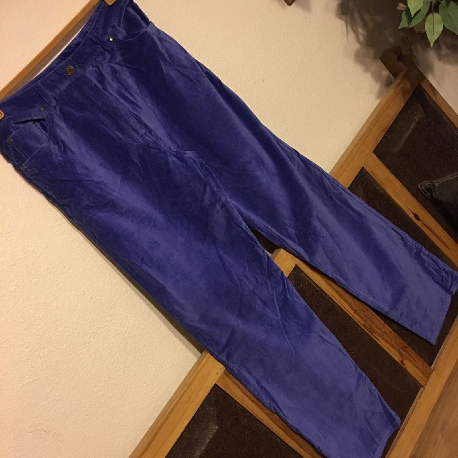 Other Chadwick’s Blue Velvet Jeans NWOT 10 Size 32" / US 10 / IT 46 - 1 Thumbnail