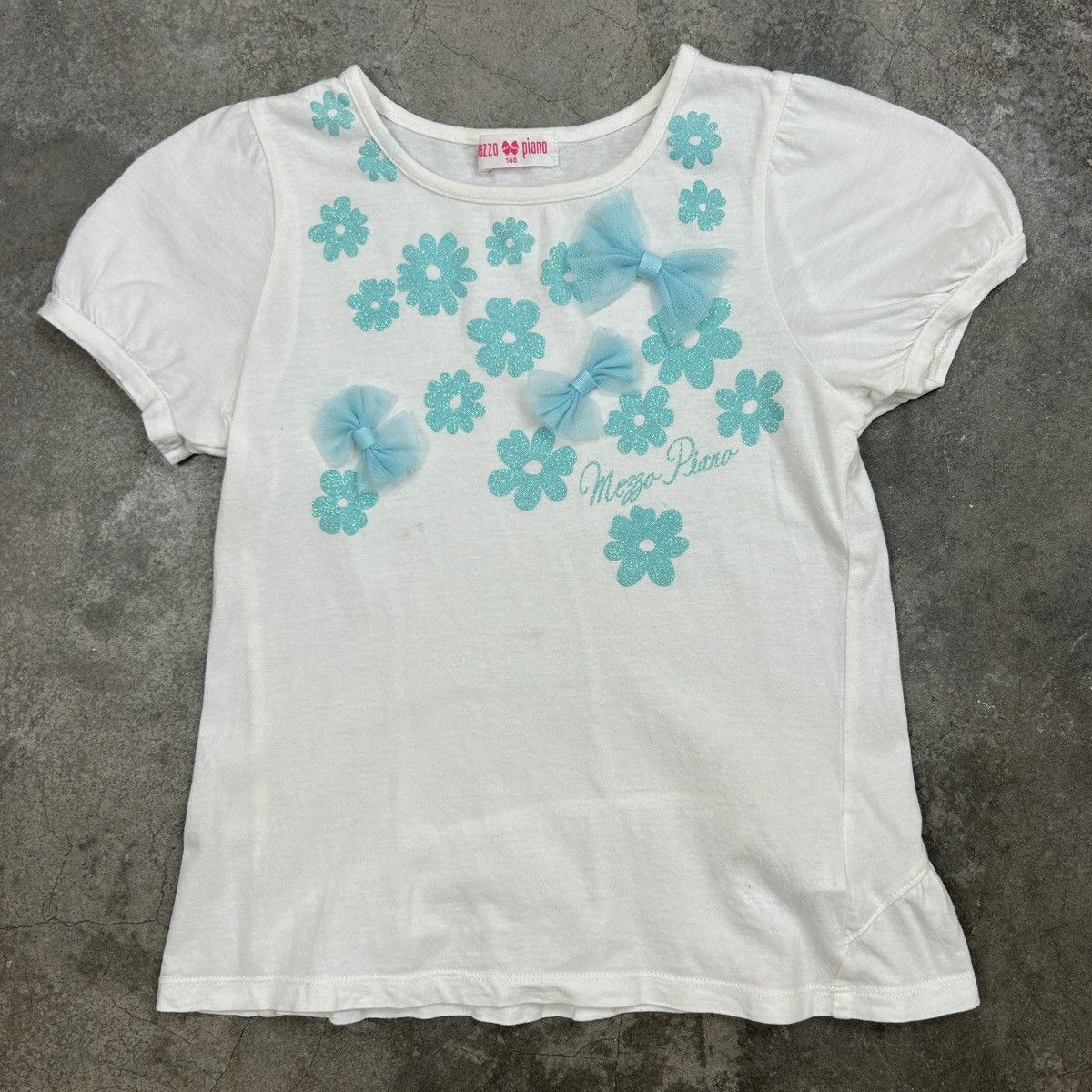 Japanese Brand Mezzo Piano - Baby Tee Size XXS / US 00 / IT 34 - 1 Thumbnail