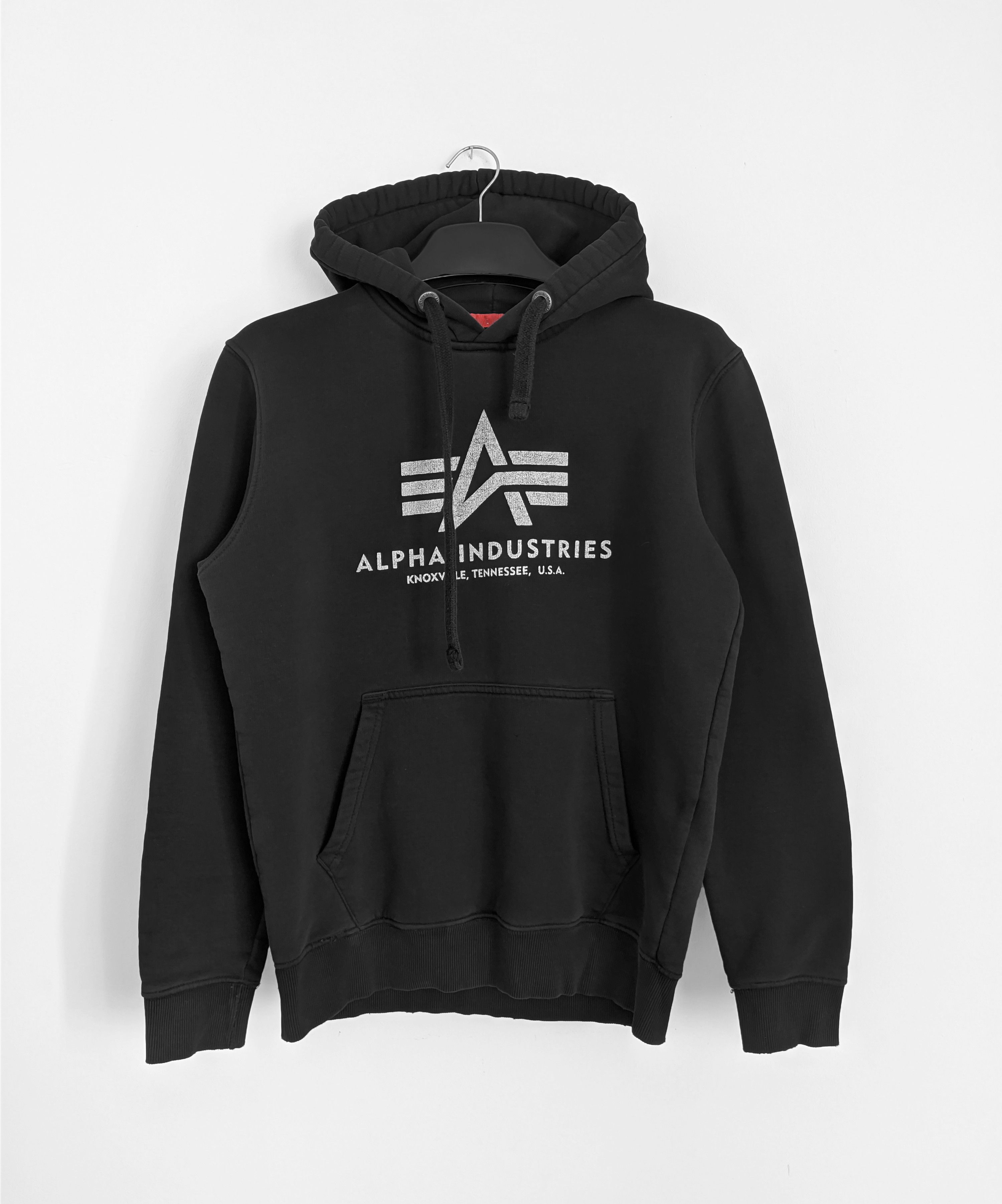 Alpha Industries Alpha Industries hoodie big logo black Size US S / EU 44-46 / 1 - 1 Thumbnail