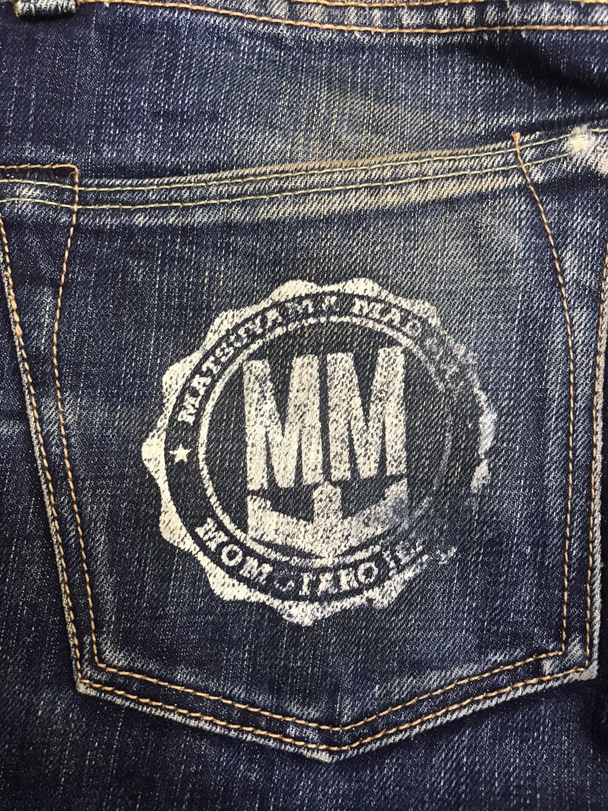 Japanese Brand 💥RAW DENIM💥MOMOTARO Heavyweight Selvedge Biker Denim F110 Size US 30 / EU 46 - 12 Thumbnail