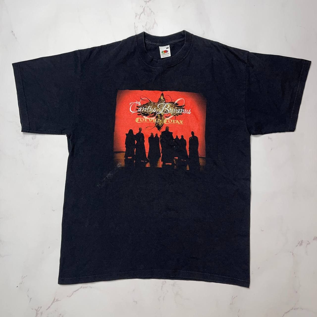 Fruit Of The Loom Corvus Corax Cantus Buranus Album Cover T-Shirt Black SZ L Size US L / EU 52-54 / 3 - 1 Thumbnail