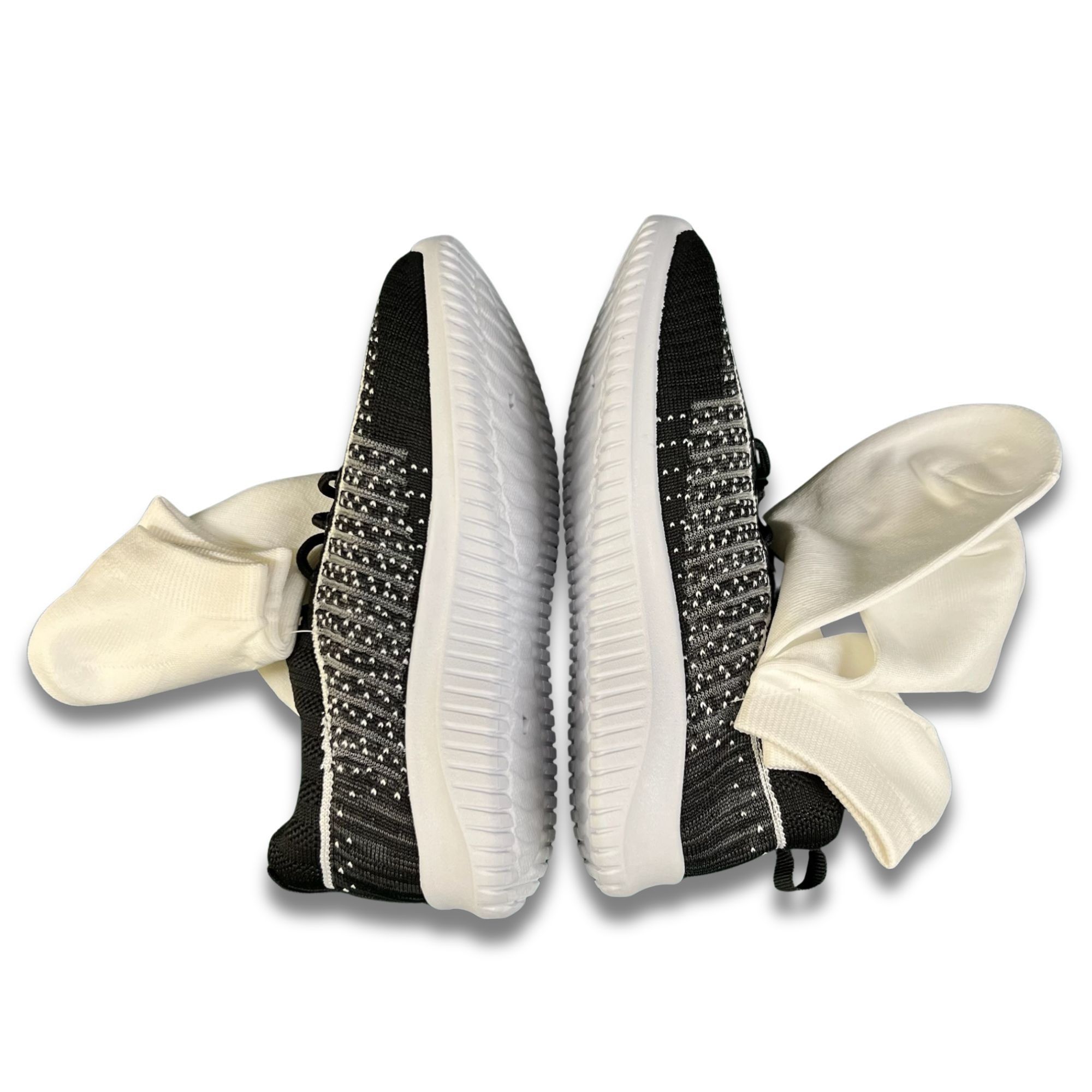Other Black And White Slip-On WomenS Mesh Sneakers With Matching S Size US 4 / IT 34 - 3 Thumbnail
