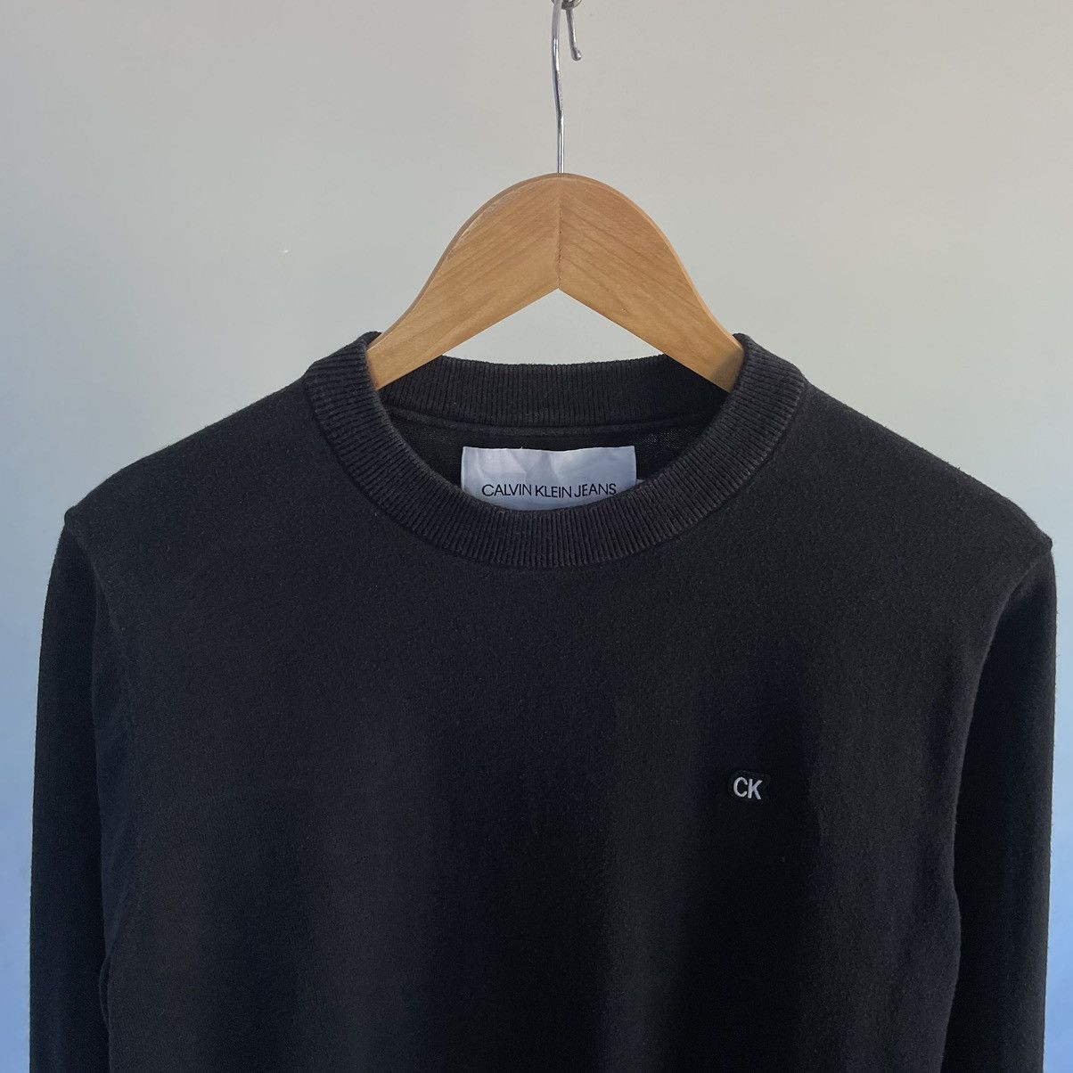 Calvin Klein × Vintage Calvin Kelin Embroidered Small Logo Sweatshirt Size US S / EU 44-46 / 1 - 1 Thumbnail