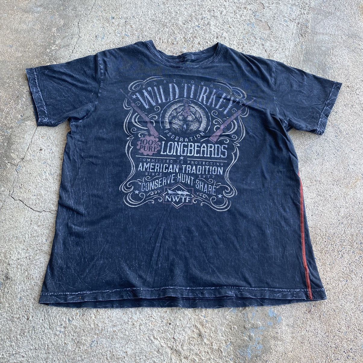 Affliction × Japanese Brand × Vintage Vintage Y2K Affliction Wild Turkey Shirt Size US M / EU 48-50 / 2 - 2 Thumbnail