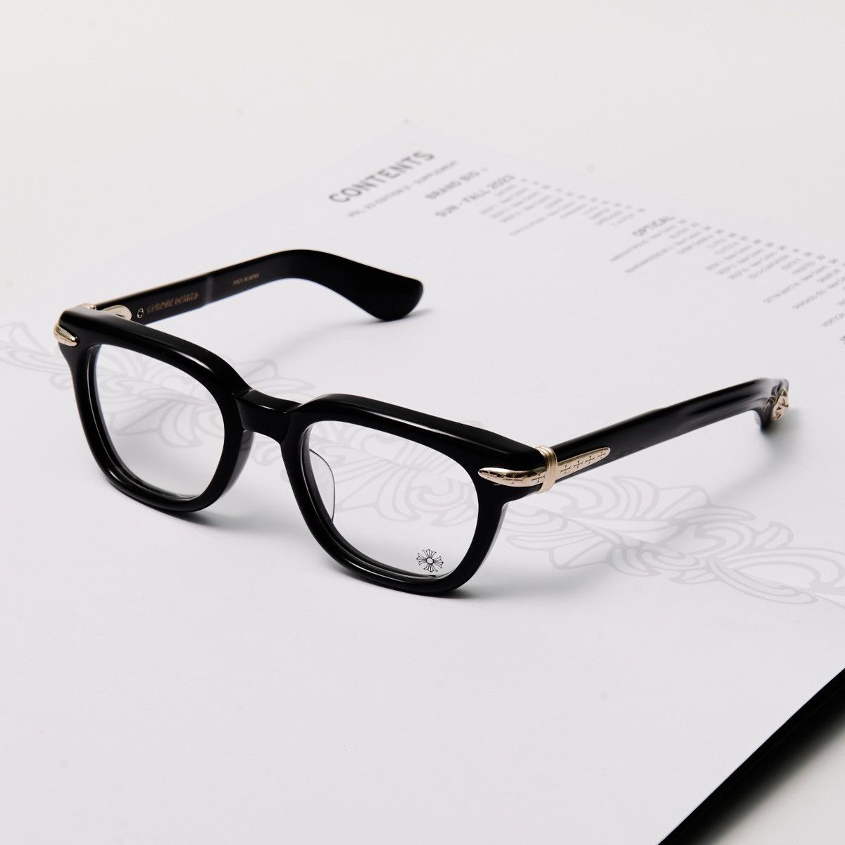 Chrome Hearts CHROME HEARTS DRIPPIN BLACK/18KGP GLASSES Size ONE SIZE - 2 Thumbnail