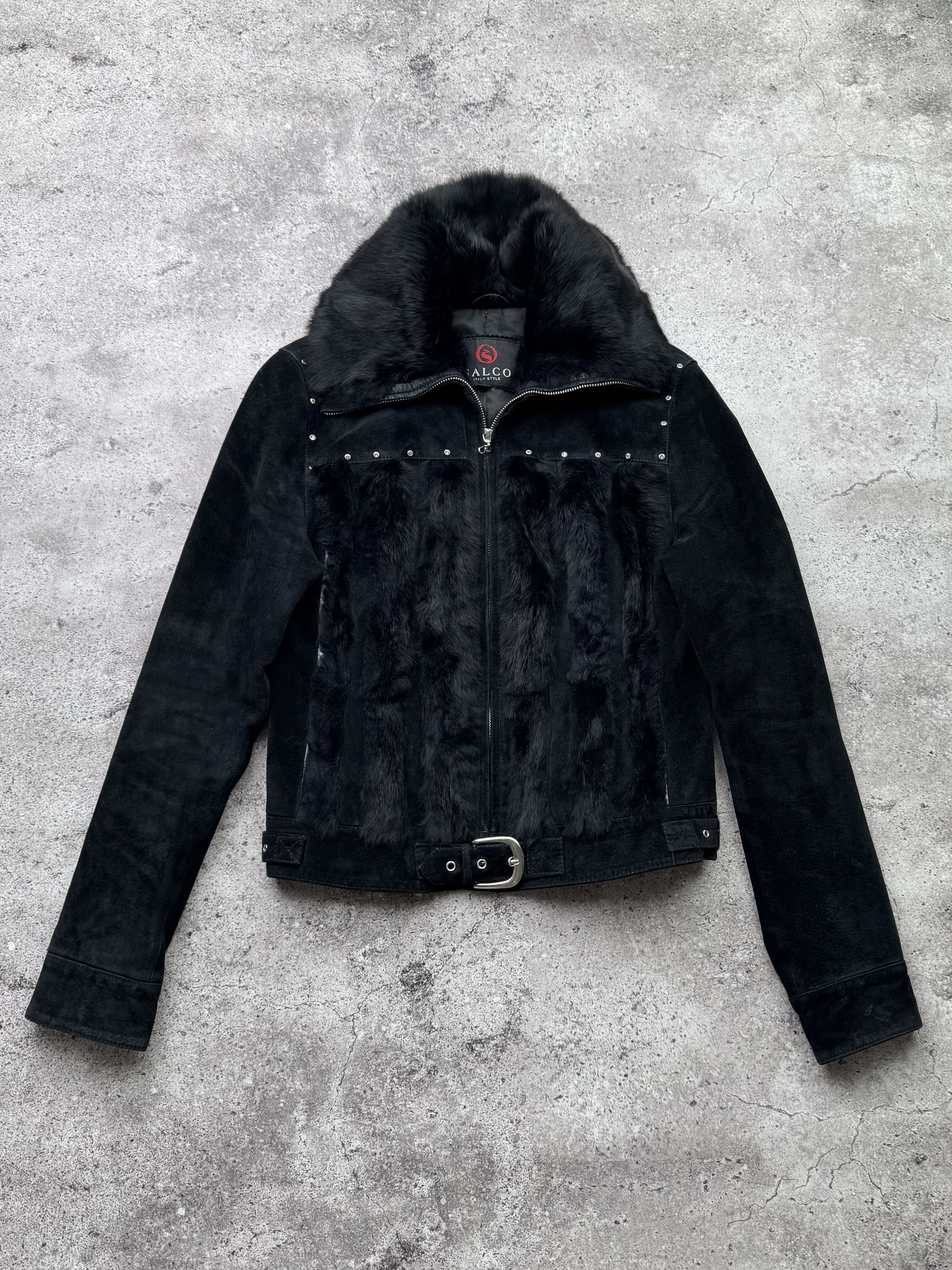 Japanese Brand Vintage Real Fur/Suede Cropped Jacket C418(V233) Size S / US 4 / IT 40 - 1 Thumbnail
