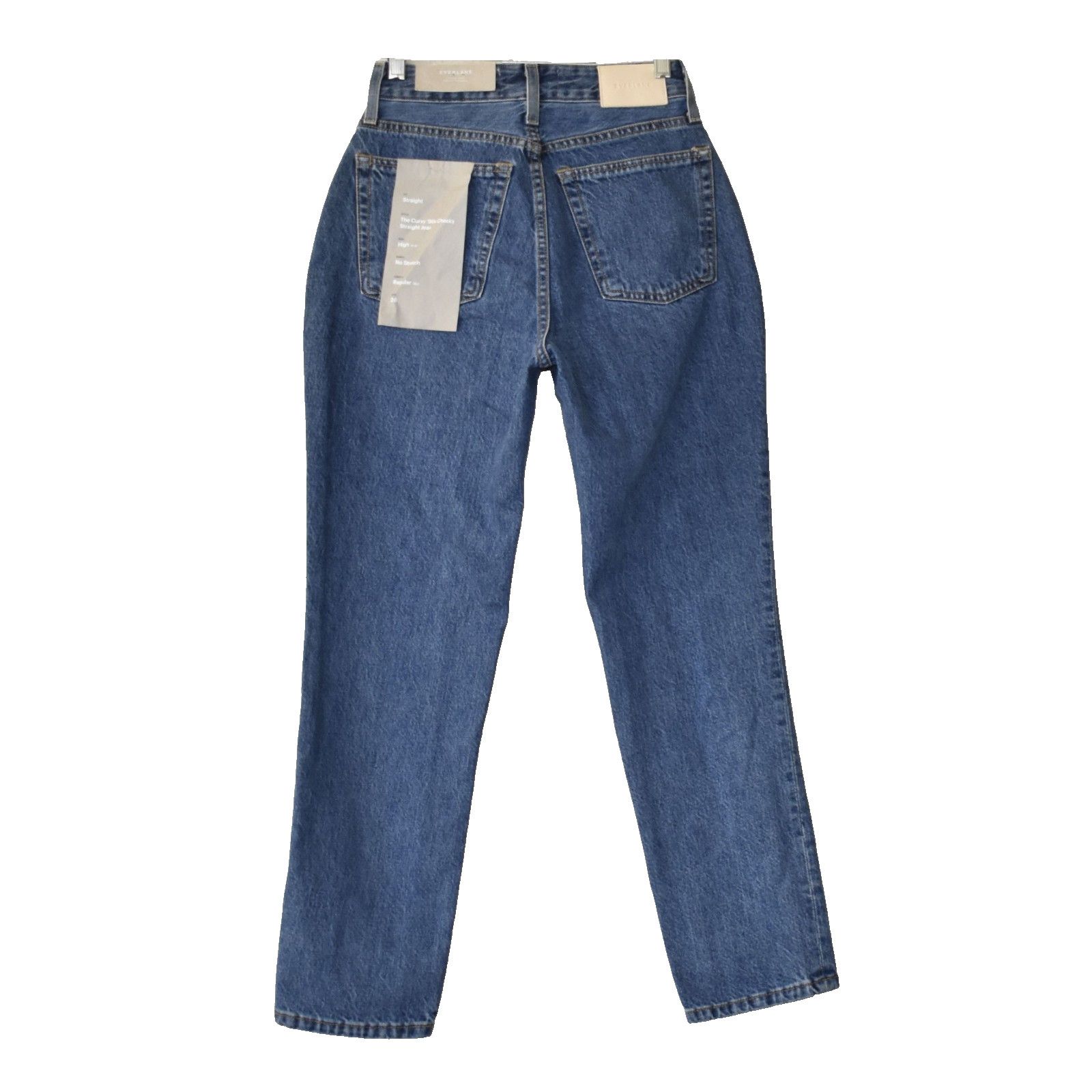 Everlane NWT EVERLANE Org Cotton Curvy 90s Cheeky Straight Jeans 26R Size 26" / US 2 / IT 38 - 2 Thumbnail