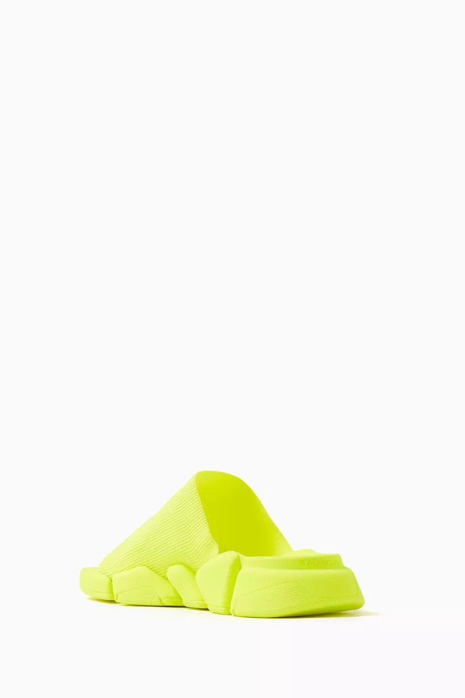 Balenciaga o1tr1nto0525 Speed 2.0 Recycled Knit Slide Sandals in Yellow Size US 7 / EU 40 - 3 Thumbnail