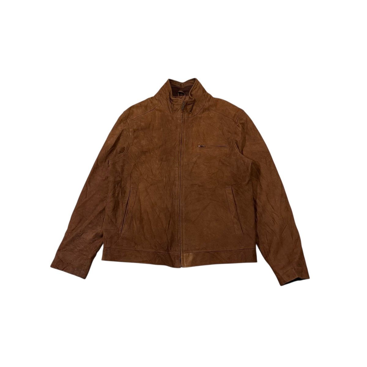 Vintage Tommy Hilfiger Zipper Detroit Leather Jacket