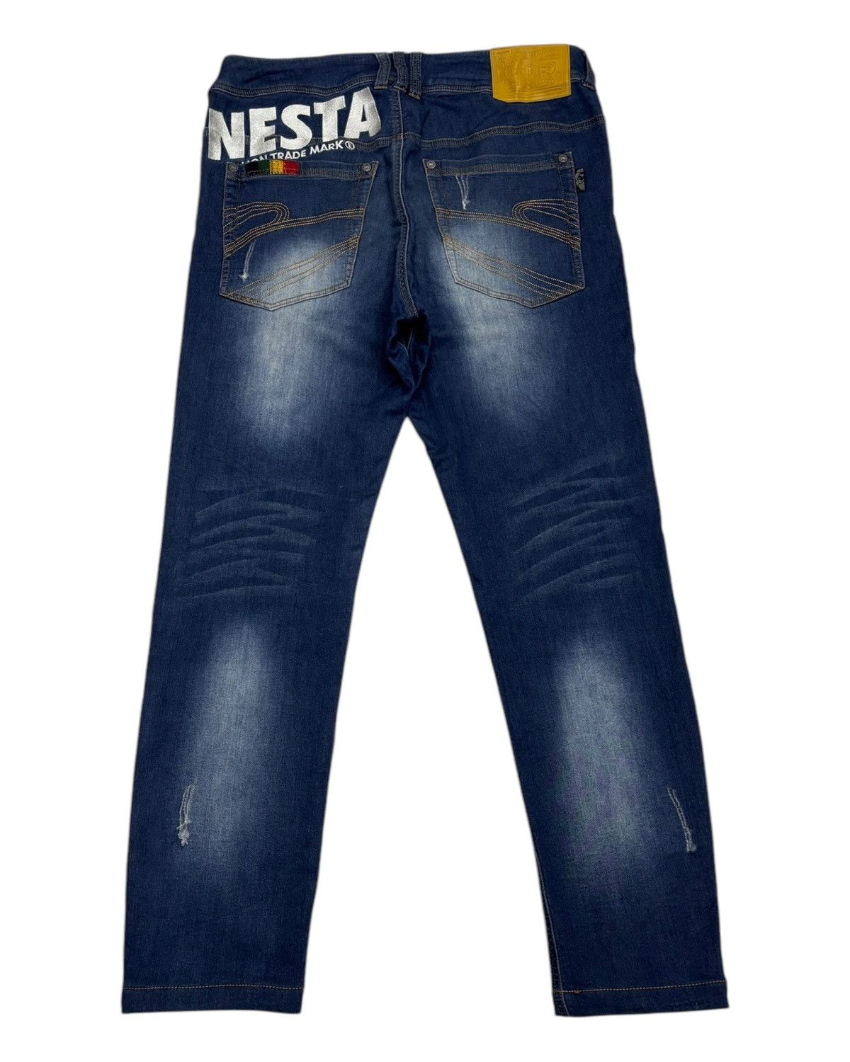 Japanese Brand × Kapital × Tornado Mart Nesta Brand Lion Trade Mark Denim Soft Jeans Size US 33 - 2 Thumbnail