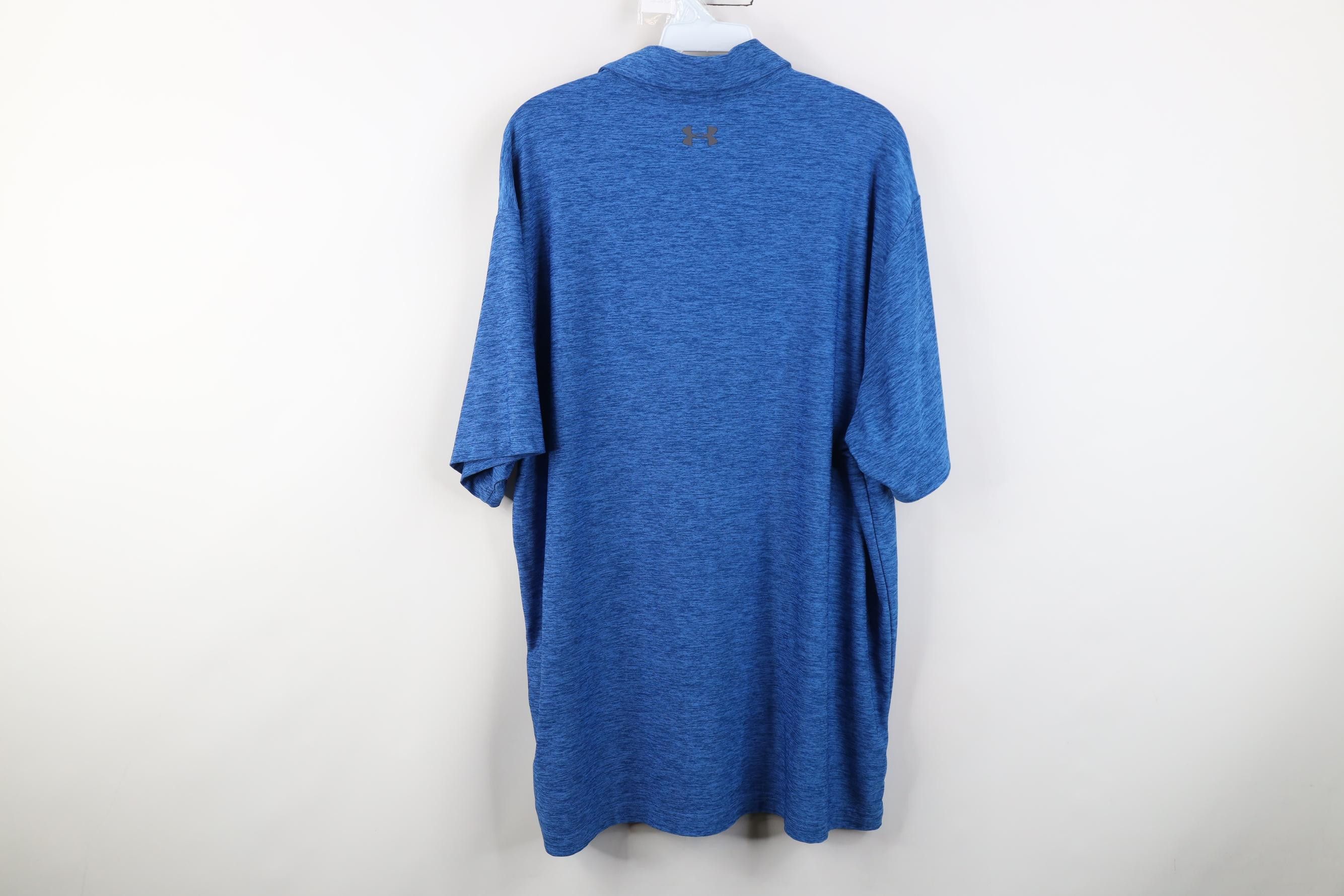 Under Armour Under Armour Tech Knit Collard Golf Polo Shirt Heather Blue Size US XL / EU 56 / 4 - 11 Thumbnail