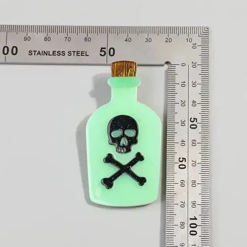 Other Acrylic Luminous Poison Bottle Brooch Pin Size ONE SIZE - 2 Thumbnail