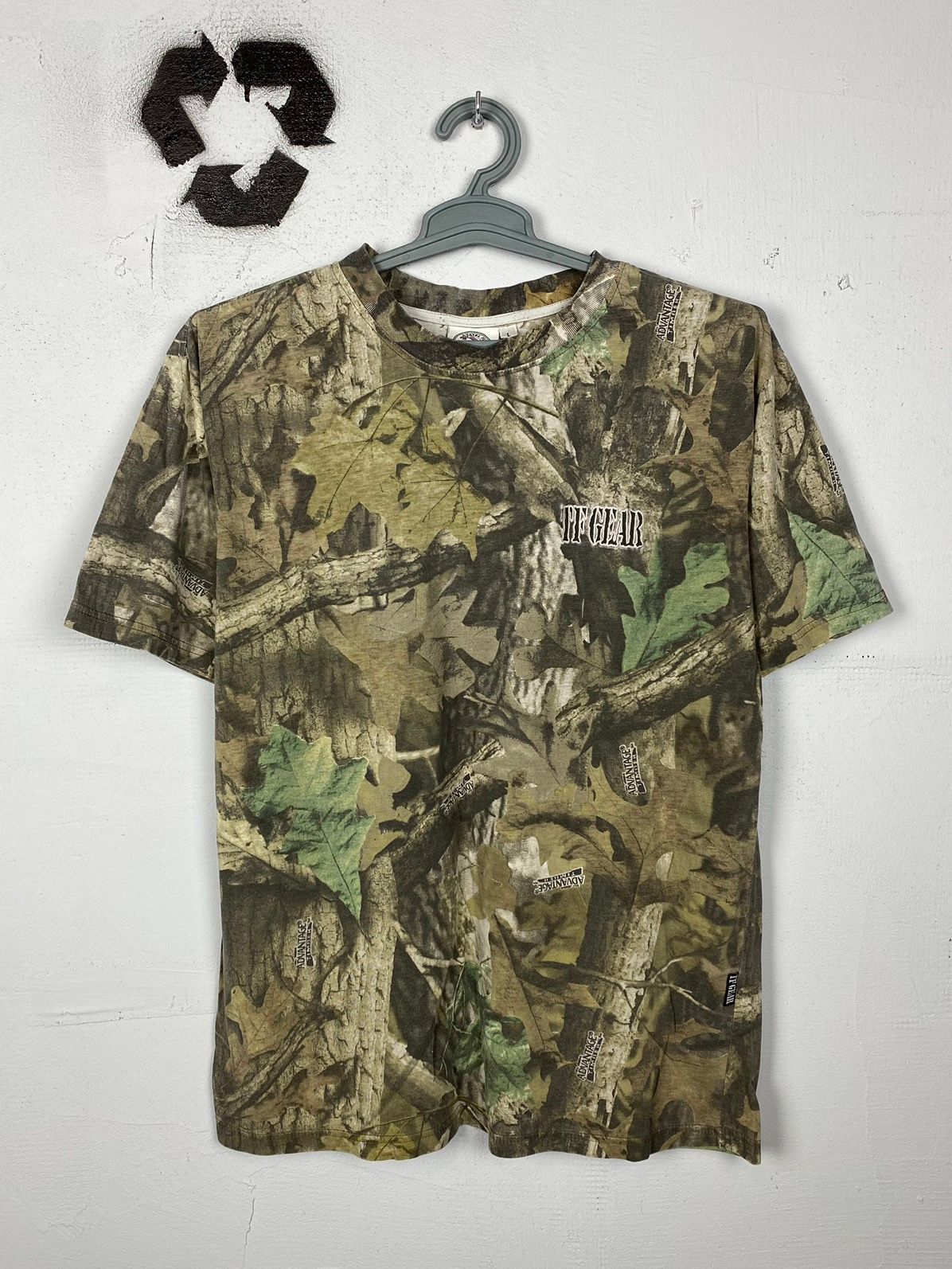 Pre-owned Camo X Realtree Crazy Vintage Y2k Baggy Essential Realtree Boxy T Shirt In Camo