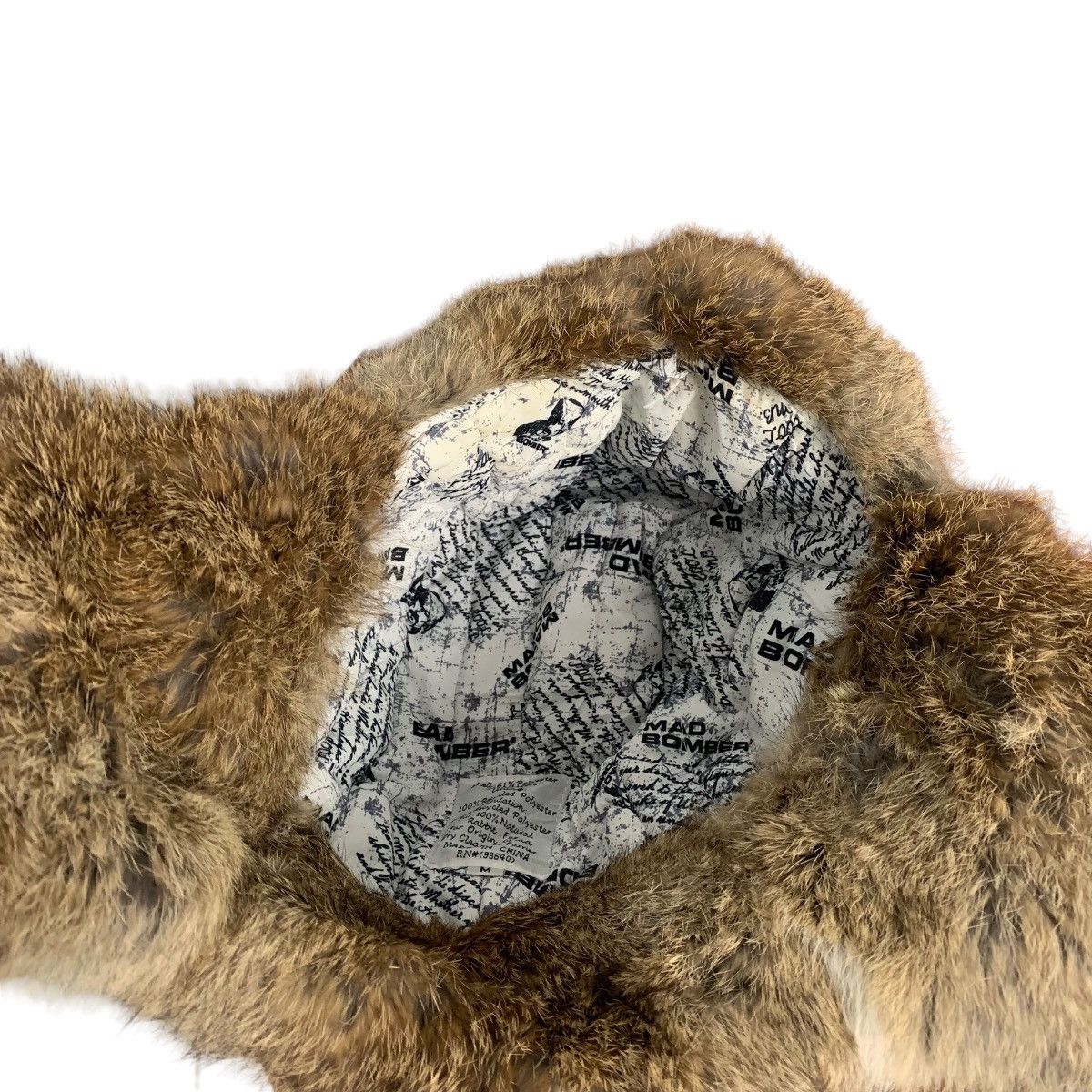 Japanese Brand Mad Bomber Full Print Rabbit Fur Winter Cap Size ONE SIZE - 7 Thumbnail