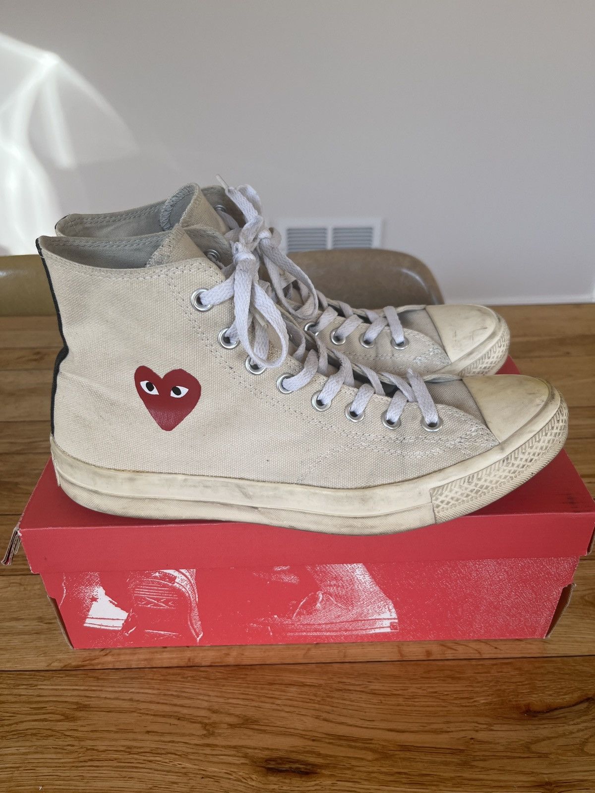 Comme des Garcons PLAY × Converse OG CdG Play x Converse Chuck Taylor size 10 Size US 10 / EU 43 - 3 Thumbnail