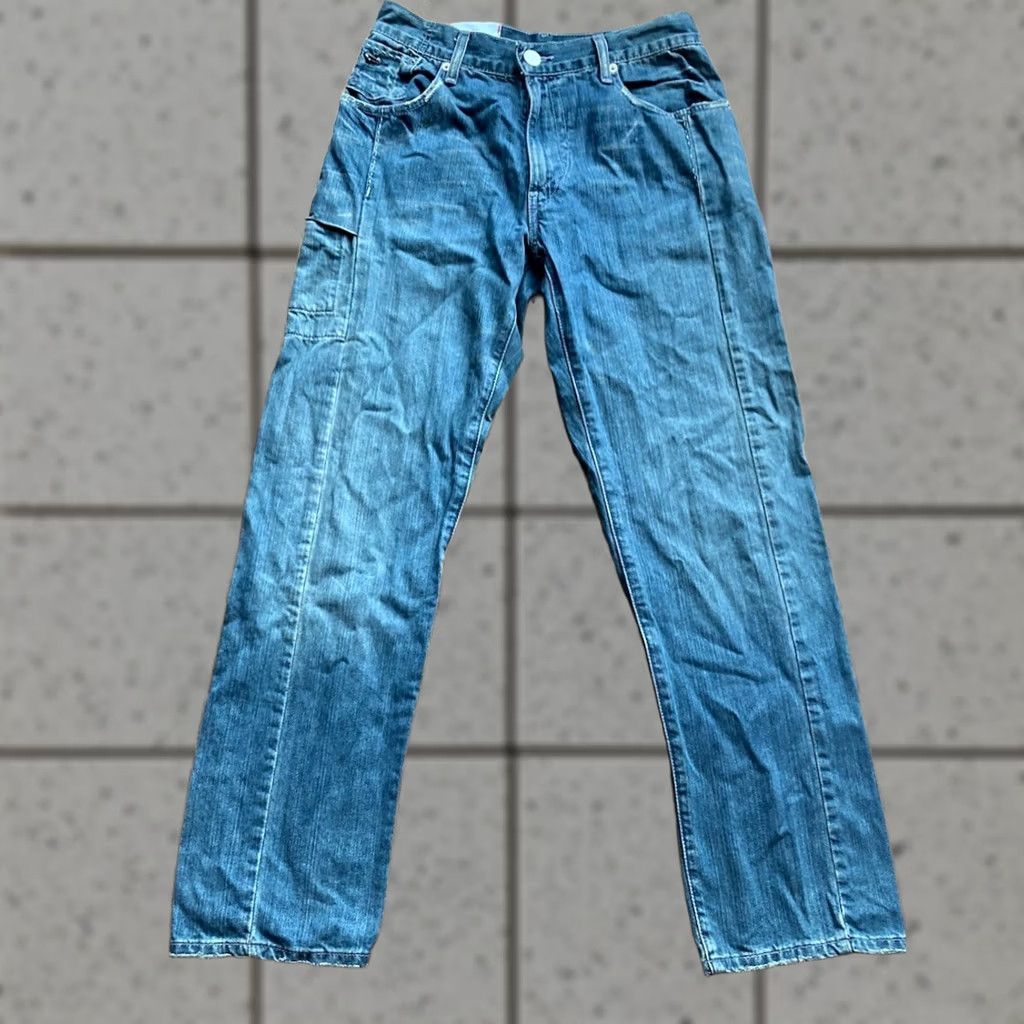 Levi's VINTAGE Levi's Jeans Mens 30x30 BLUE Straight 5-Pocket Denim Cotton 30 in Inseam Mens Size US 30 / EU 46 - 1 Thumbnail