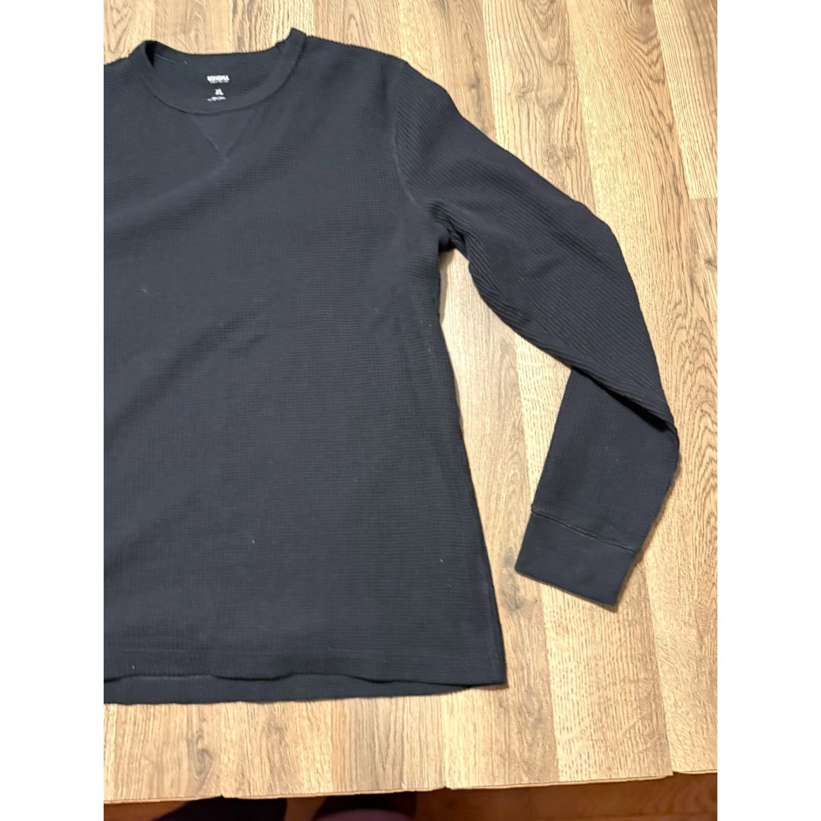 Vintage Sonoma Shirt Men's XL Black Long Sleeve Crewneck Shirt Crew Neck Par-T?g? Size US XL / EU 56 / 4 - 4 Thumbnail