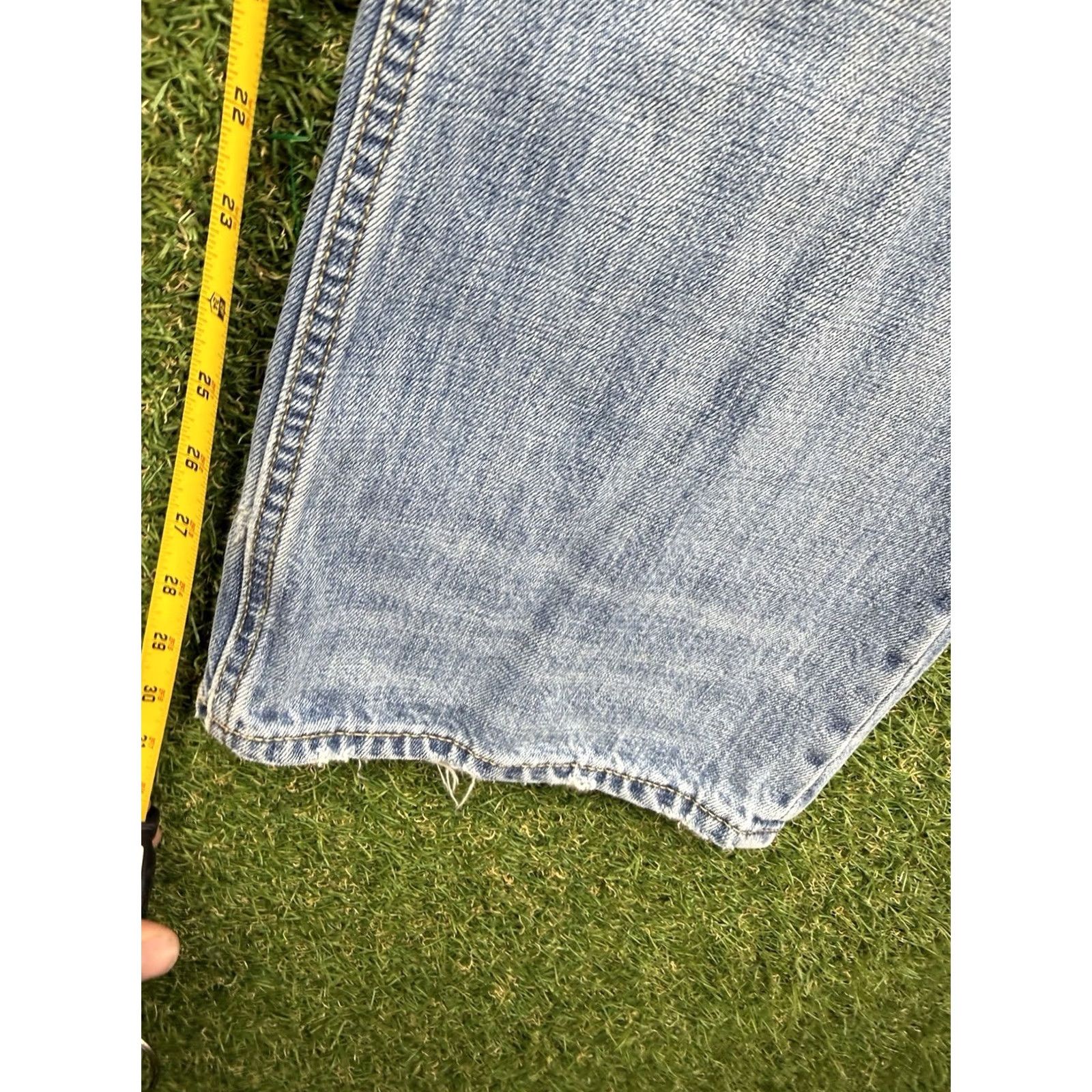 American Eagle Outfitters American Eagle Jeans Mens 36x32 Mid Rise Bootcut Light Wash Denim 5-Pocket Regular Fit Blue Jeans Mens Size US 36 / EU 52 - 6 Thumbnail