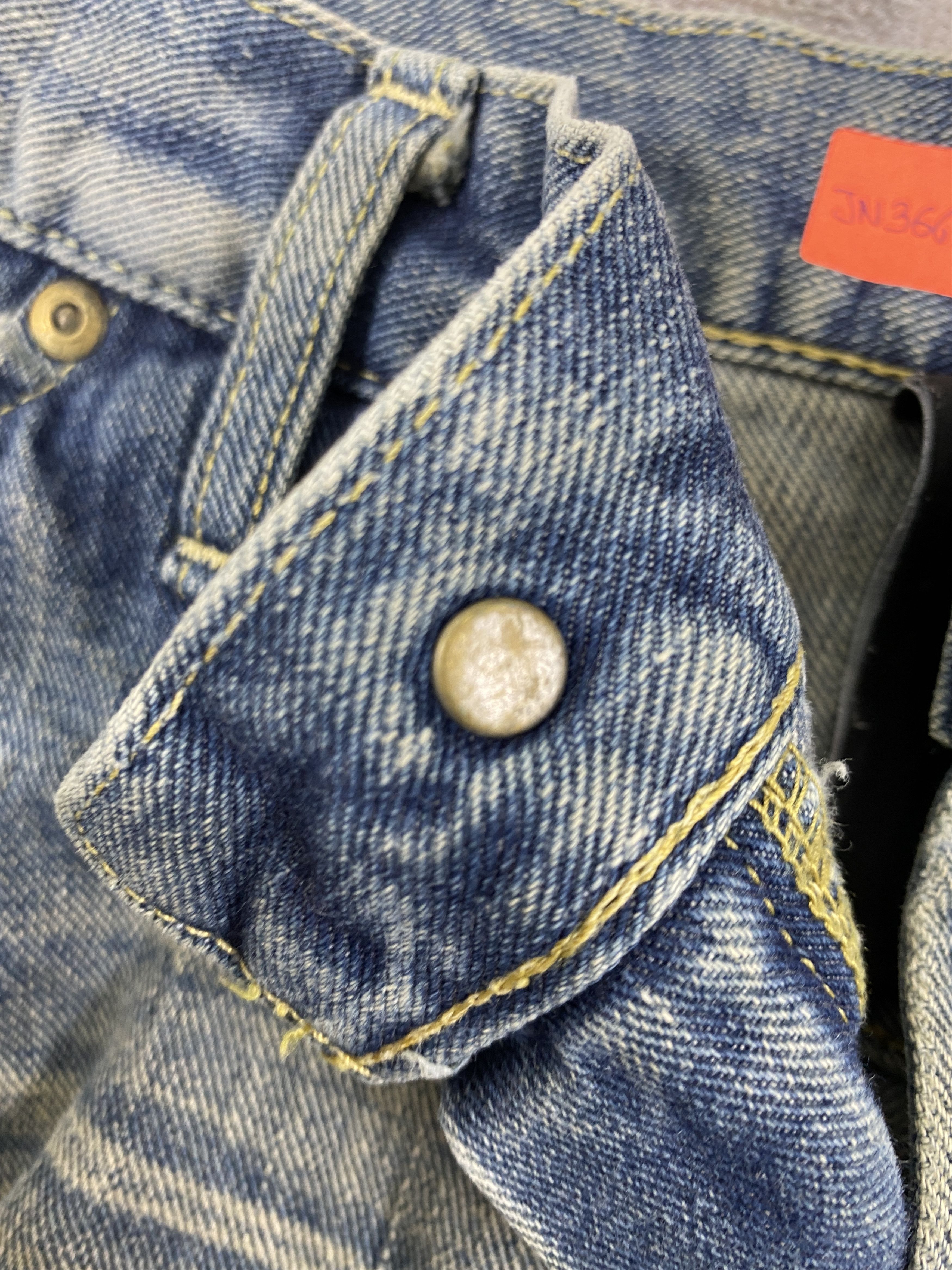 If Six Was Nine Redline Dirty Blue Vintage Lee Jeans 33x33 Denim- JN3660 Size US 33 - 7 Thumbnail
