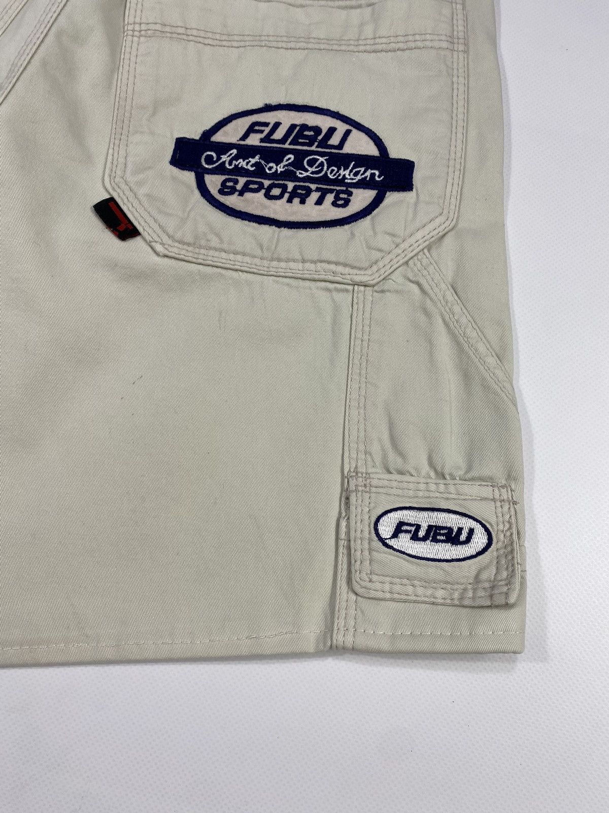 Fubu LASTDROP🔥Vintage 90s Fubu Rap Hip Hop Cargo Carpenter Shorts Size US 29 - 13 Thumbnail