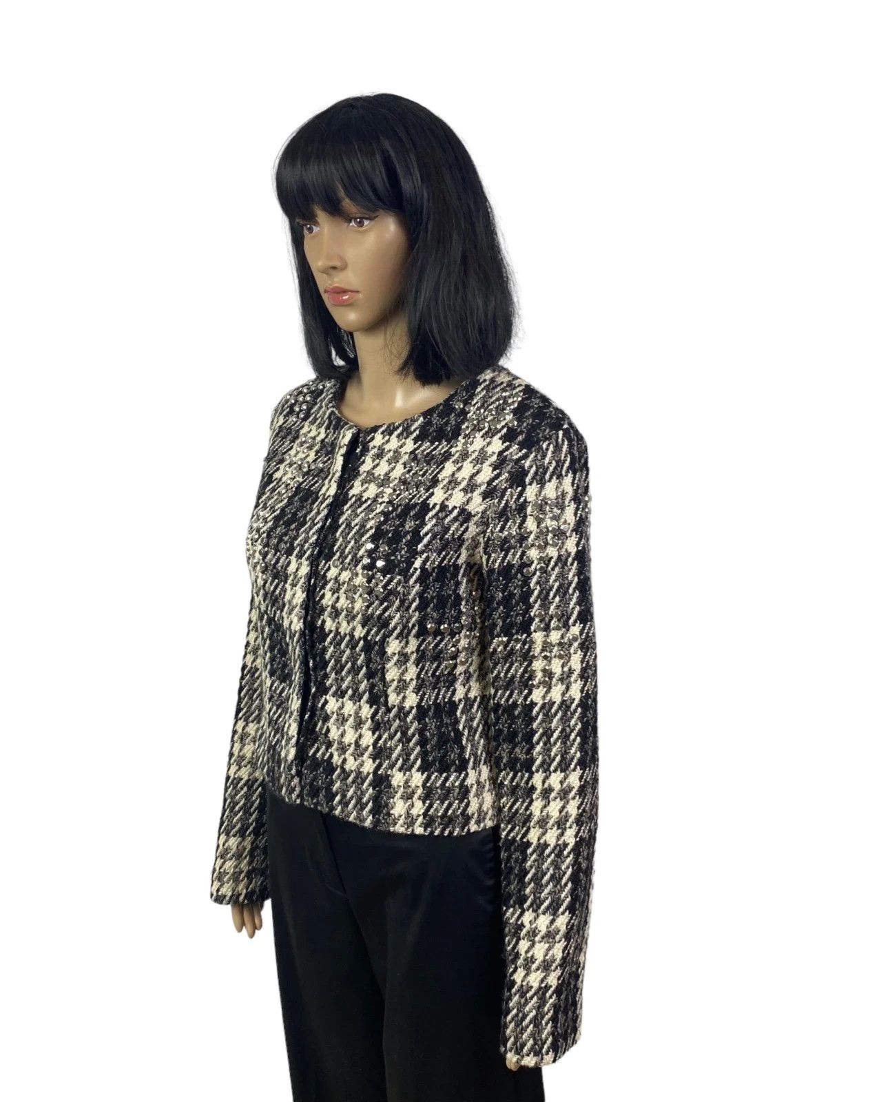Gestuz Gestuz Plaid Wool Jacket Decorated size 38 Size S / US 4 / IT 40 - 3 Thumbnail