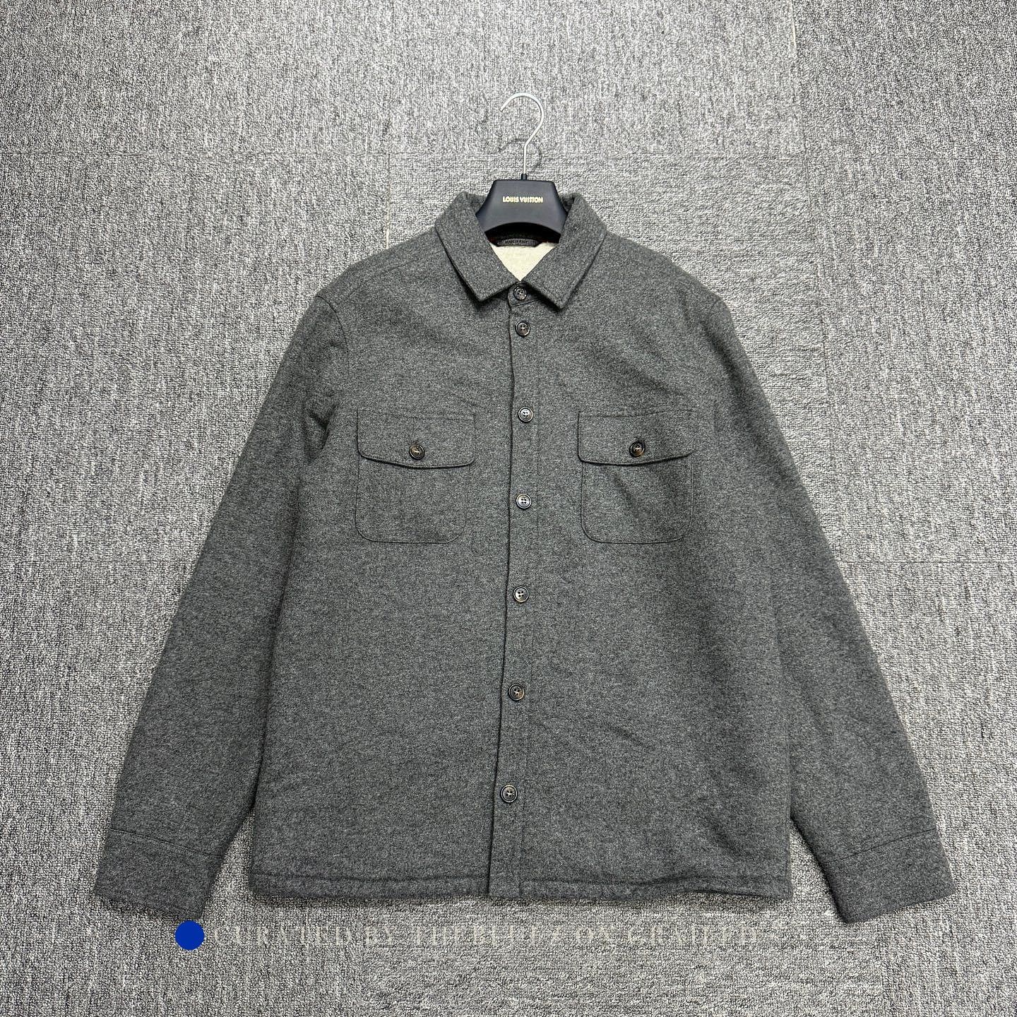Loro Piana Gray Long-Sleeve Button-Up Shirt with Pockets Size US M / EU 48-50 / 2 - 1 Thumbnail
