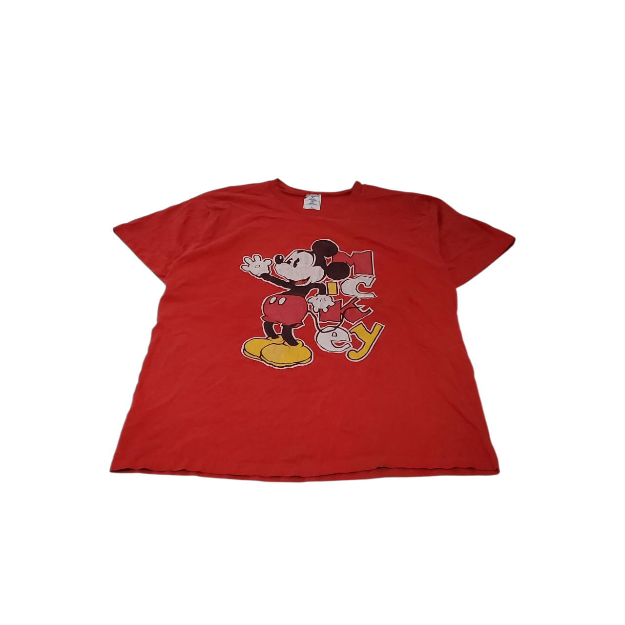 Vintage 90s Mickey Mouse Acrostic Spellout T-Shirt Size US XL / EU 56 / 4 - 1 Thumbnail