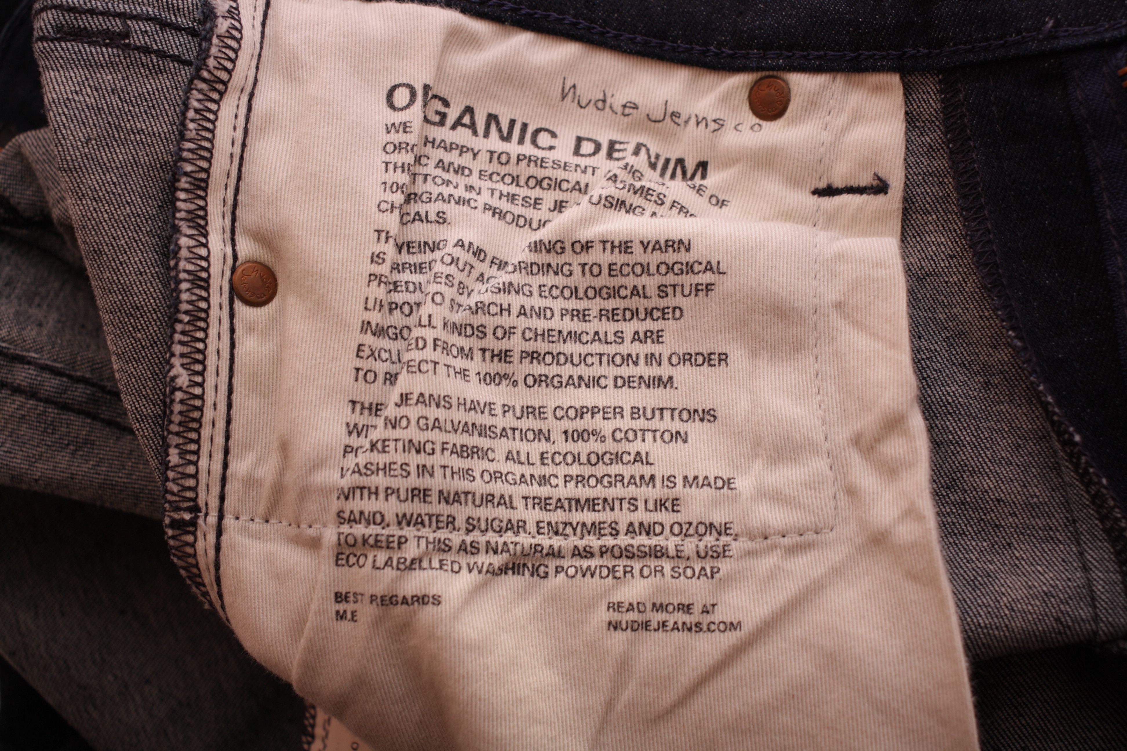 Nudie Jeans Nudie HIGH-KAI Jeans W29 L32 Recycle Dry Navy Organic Skinny Size US 29 - 10 Thumbnail
