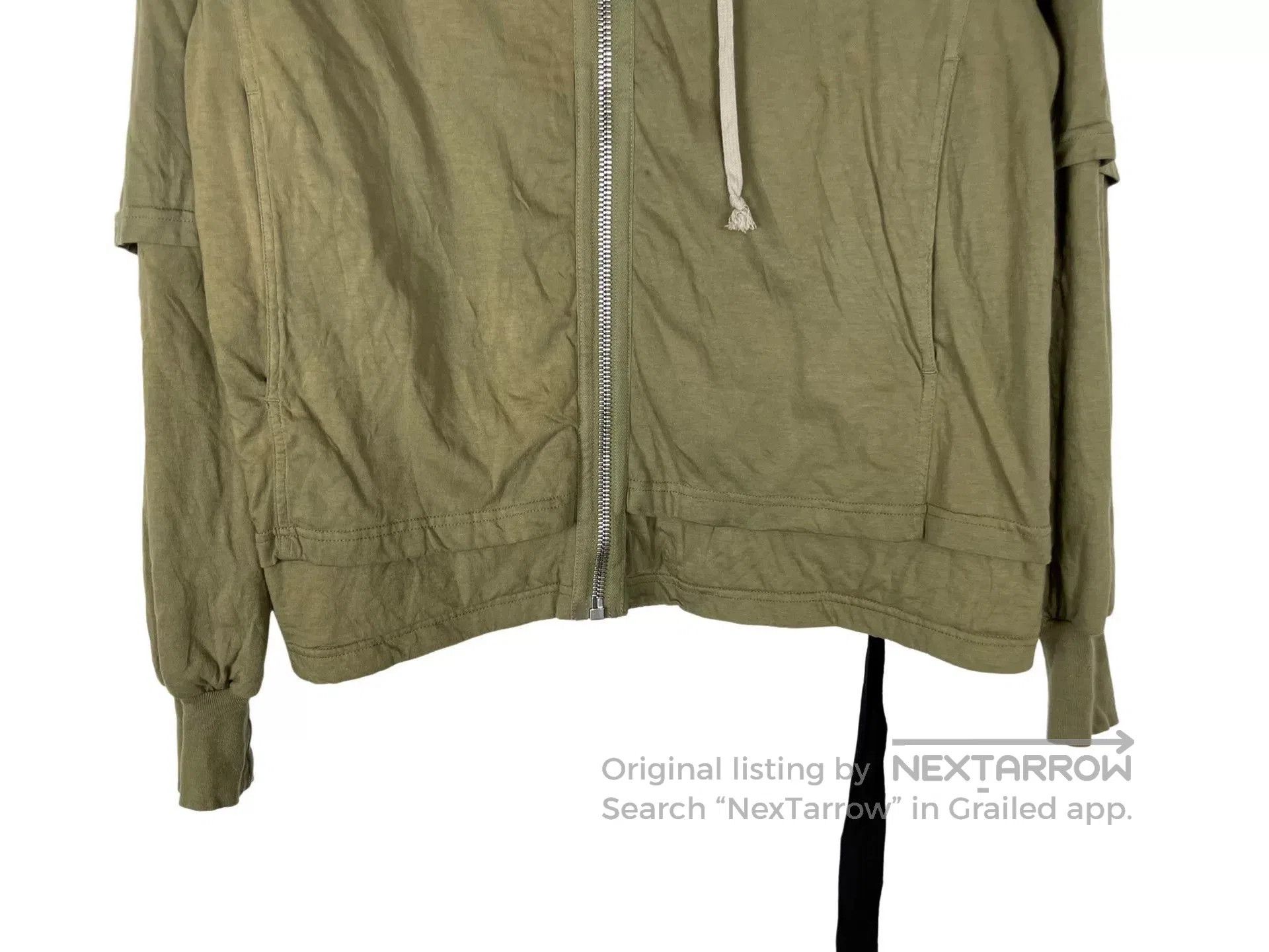 Rick Owens Drkshdw Rick Owens DRKSHDW Layered Hooded Jacket. Size US M / EU 48-50 / 2 - 4 Thumbnail