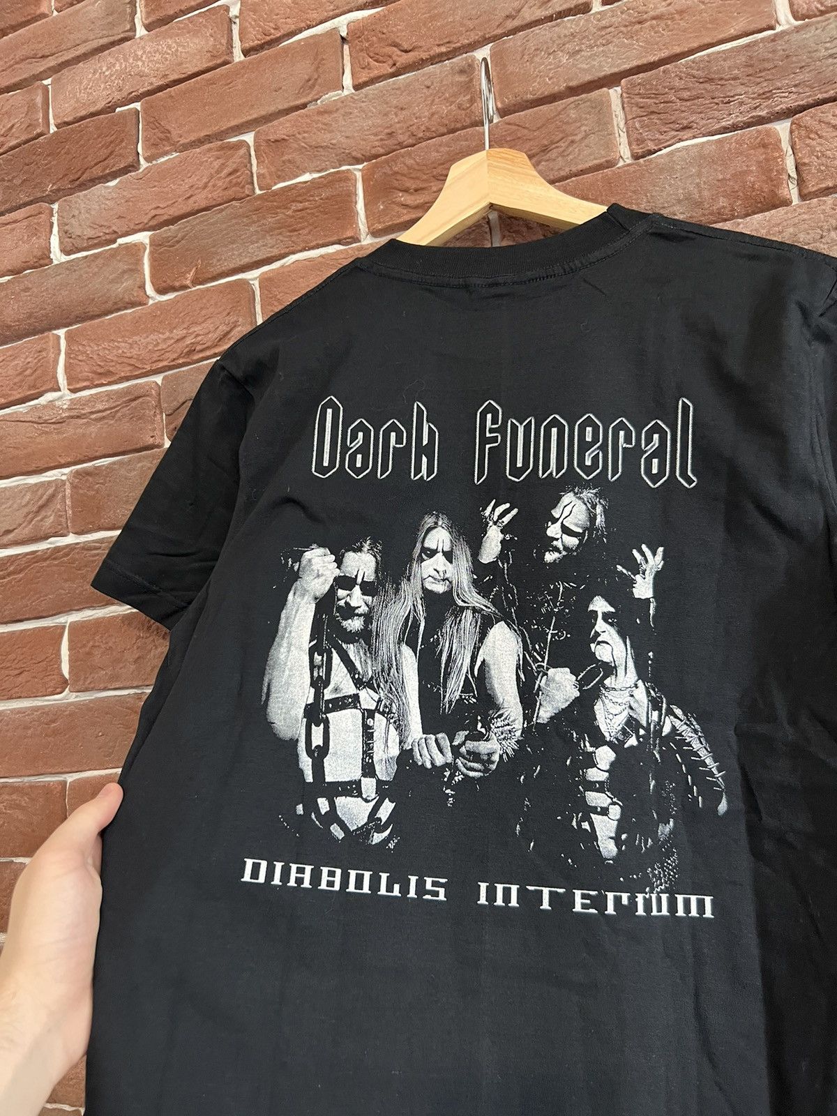 Band Tees Rare 2001 Dark Funeral Diabolis Interiu Black Metal Band Tee Size US M / EU 48-50 / 2 - 3 Thumbnail