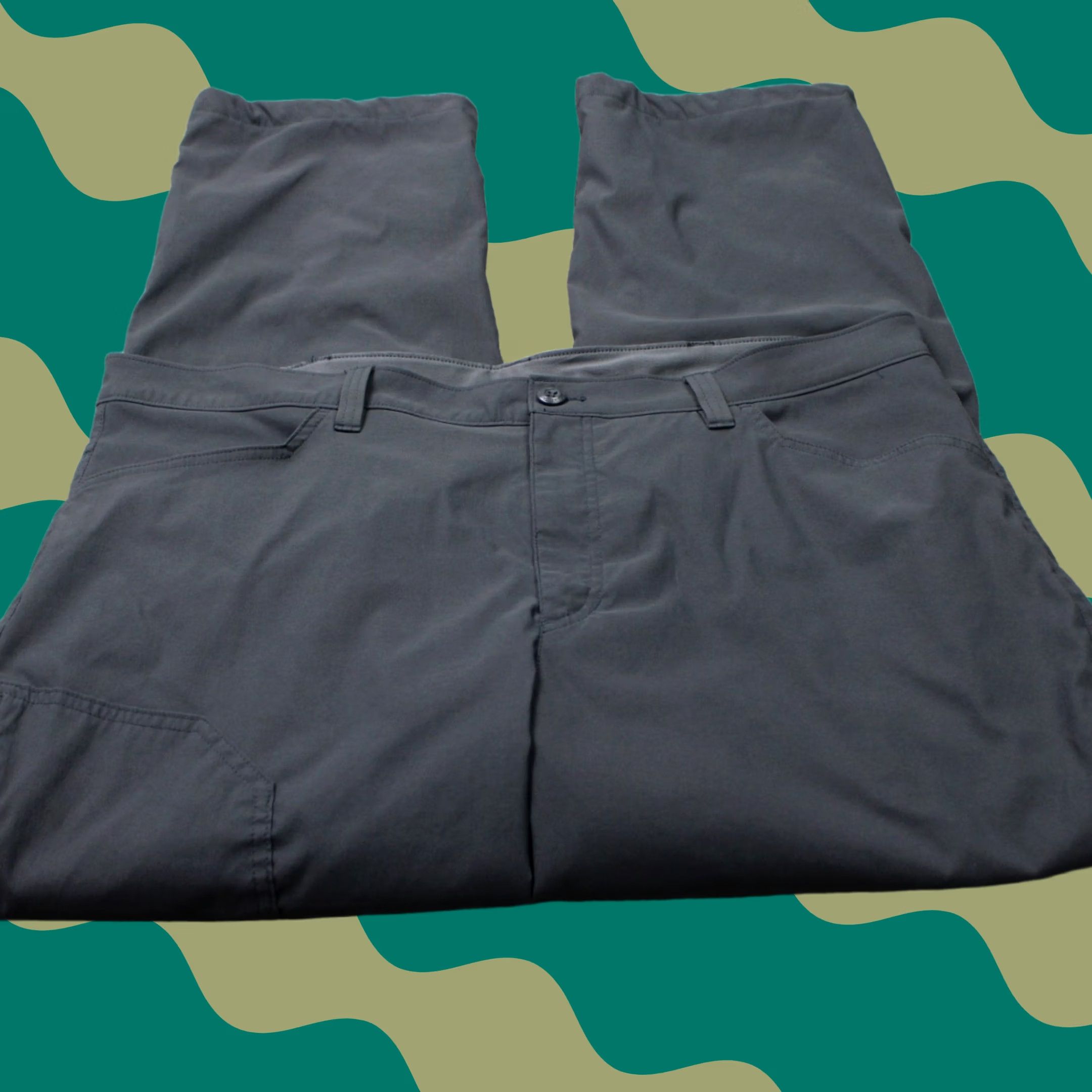 Eddie Bauer Eddie Bauer Pants Men 40x30 Gray Fleece Lined Tech Nylon Stretch Cargo Pocket Slim Straight 5-Pocket Size US 40 / EU 56 - 1 Thumbnail