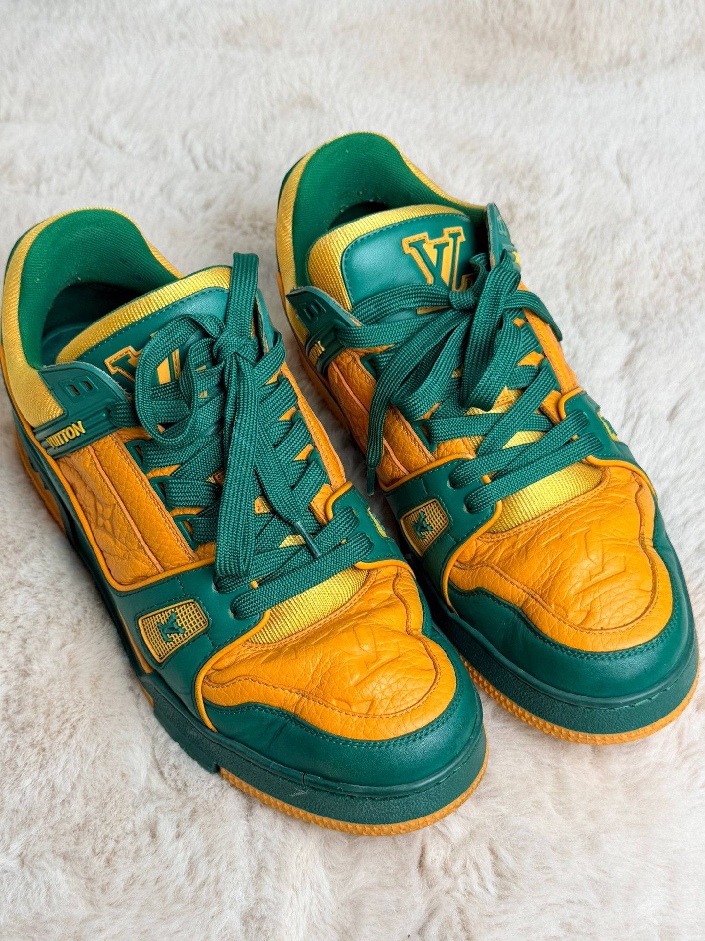 Louis Vuitton Louis Vuitton Training Yellow Lowtop Sneakers 9 Men Size US 9 / EU 42 - 1 Thumbnail