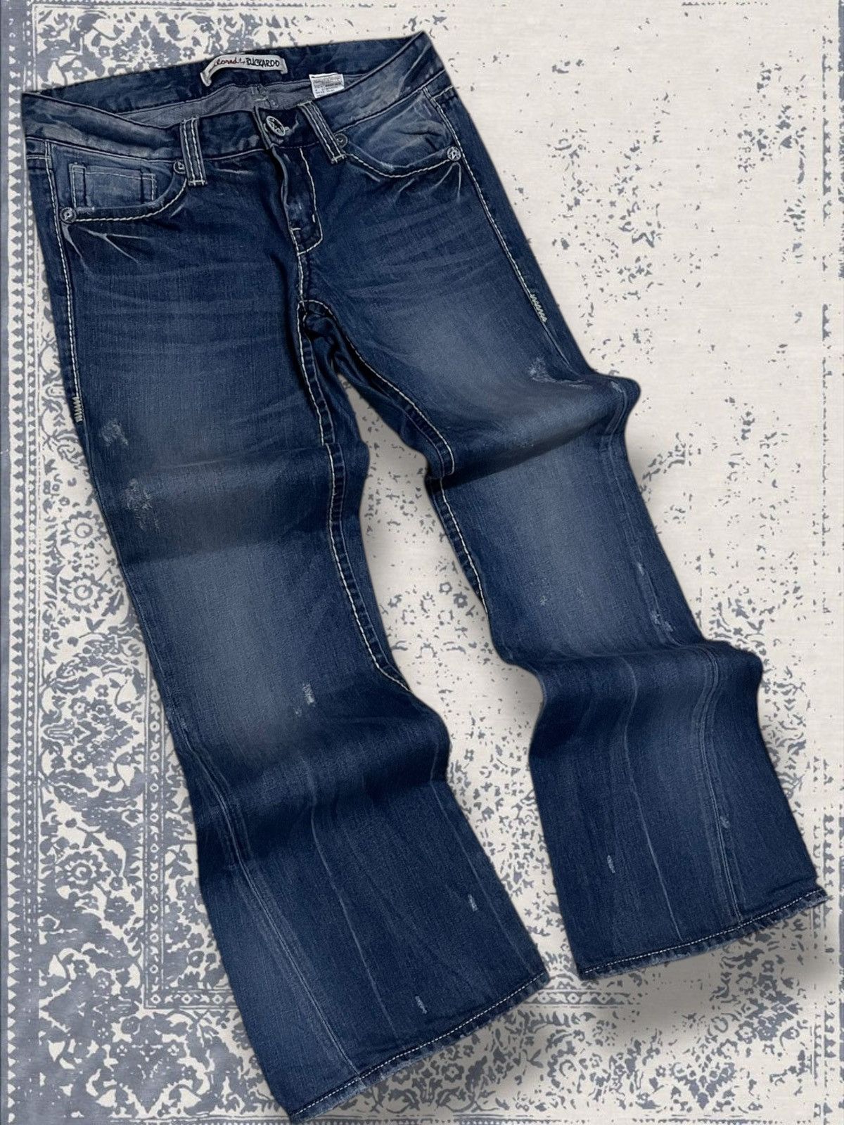 Designer × Japanese Brand × Vintage Vintage 90s Japan Designer Buckaroo Distressed Flared Denim Size US 30 / EU 46 - 2 Thumbnail