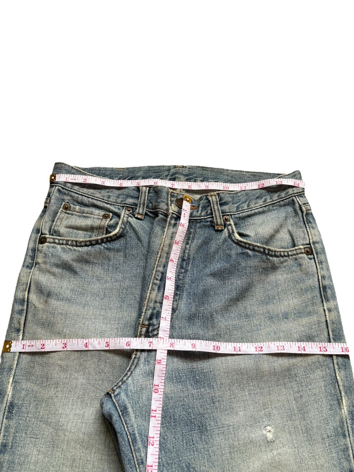 Edwin × Japanese Brand Vintage Japanese Edwin Mud Wash Distressed Flare Jeans Size US 29 - 12 Thumbnail