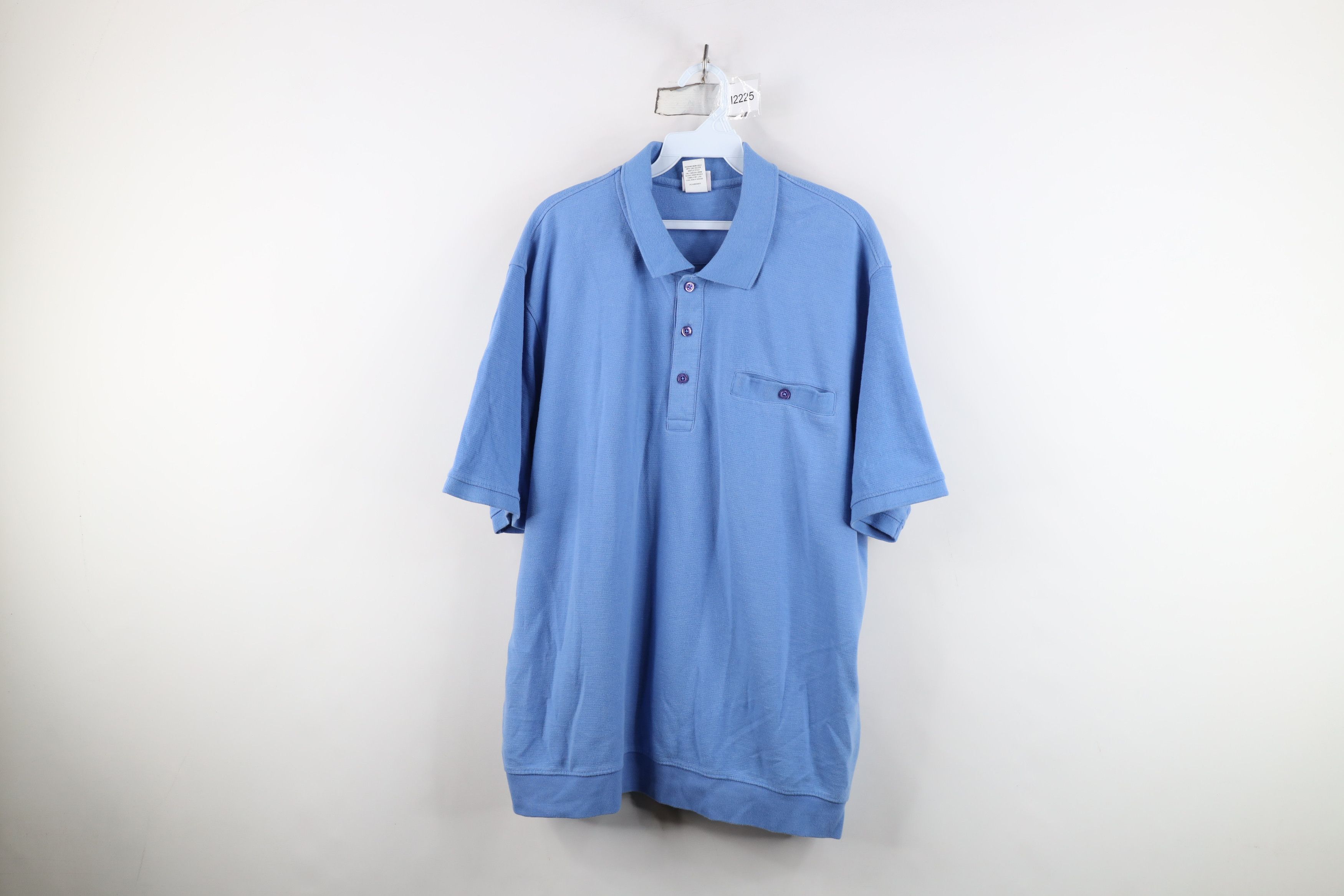 Vintage Vintage 90s Y2K Streetwear Collared Polo Carolina Blue Size US XL / EU 56 / 4 - 1 Thumbnail