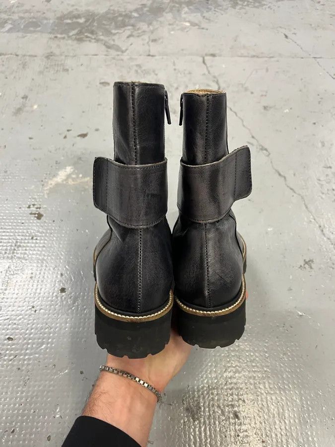 Maison Margiela Maison Margiela Grey Eroded Ankle Leather Boots Size US 6 / IT 36 - 5 Thumbnail