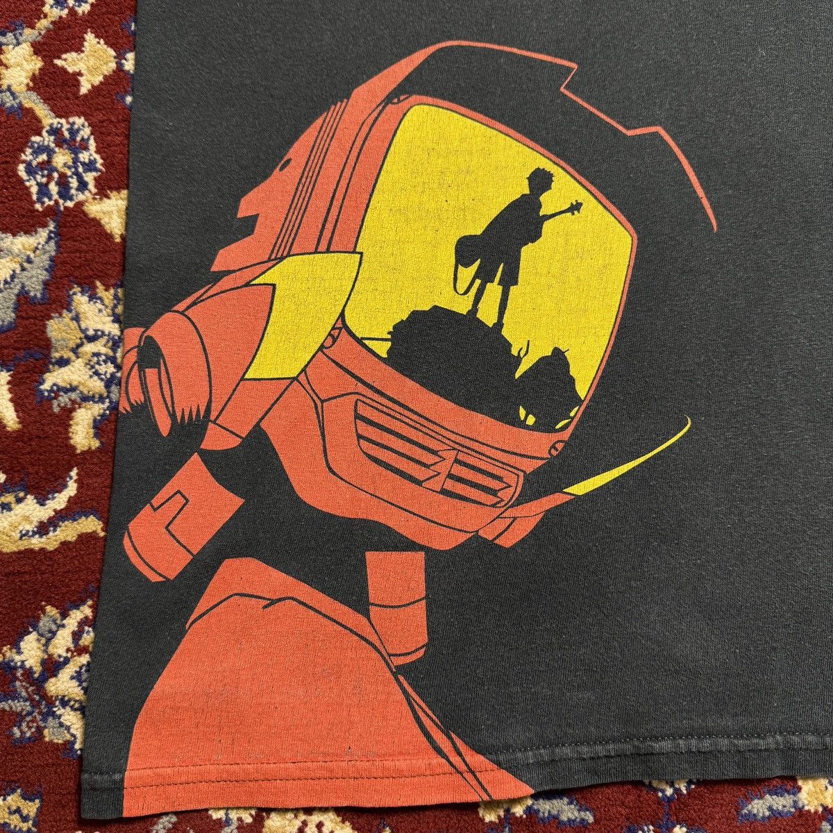 トップス 1999 Flcl anime tee Vintage 1999 FLCL Fooly Cooly Broccoli gear tag anime t