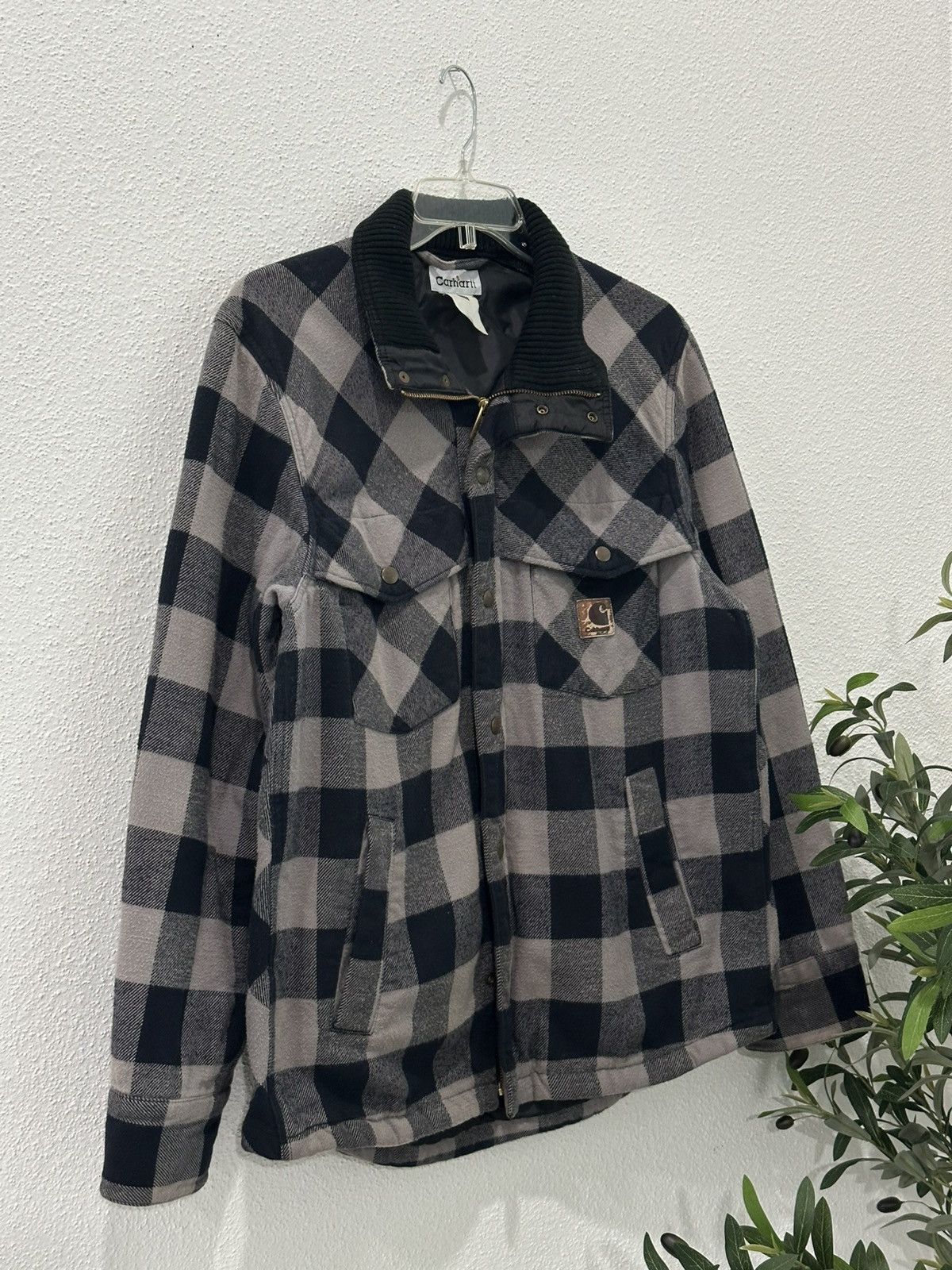 Carhartt Vintage Carhartt Tartan Check Flannel Zip/Snap Workwear XL Size US XL / EU 56 / 4 - 4 Thumbnail