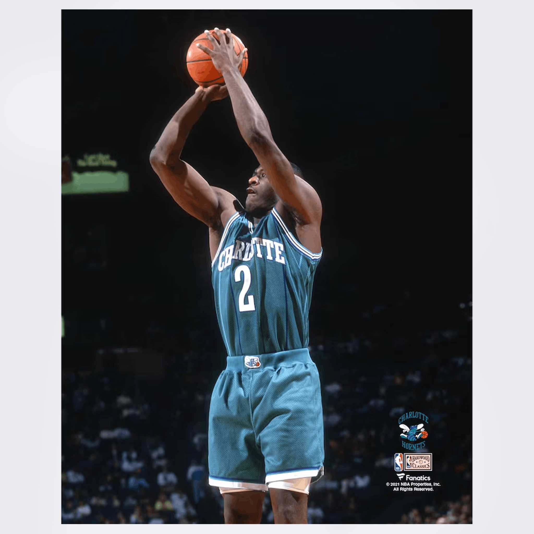 Champion × Vintage Charlotte Hornets Vintage 90s Larry Johnson Jersey Size US XL / EU 56 / 4 - 3 Thumbnail
